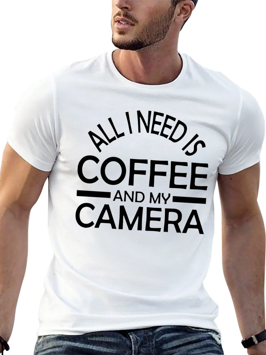 Coffee & Camera T-Shirt - Photographer Gift