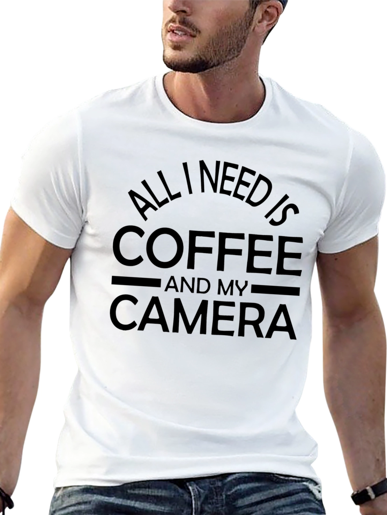 Coffee & Camera T-Shirt - Photographer Gift