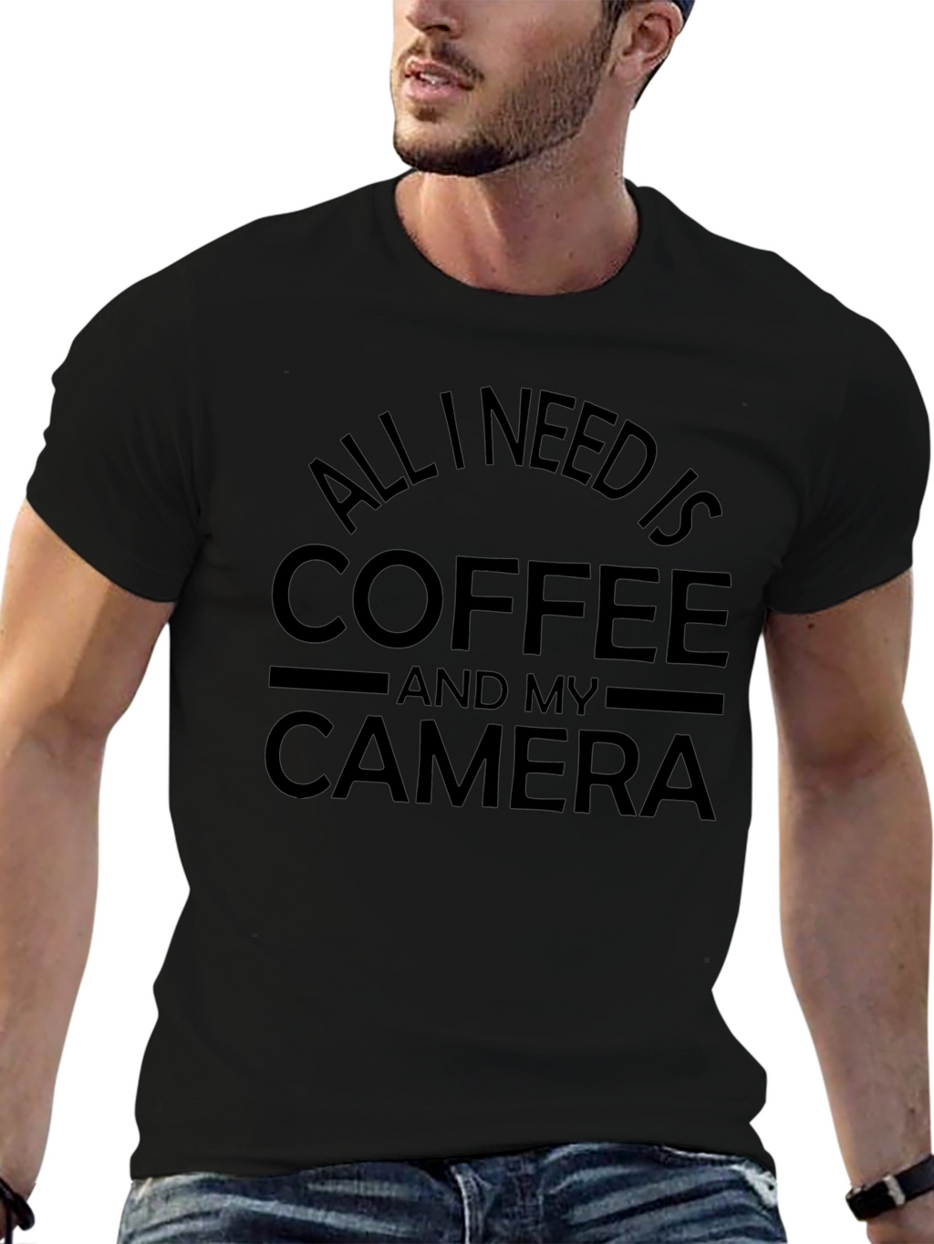 Coffee & Camera T-Shirt - Photographer Gift