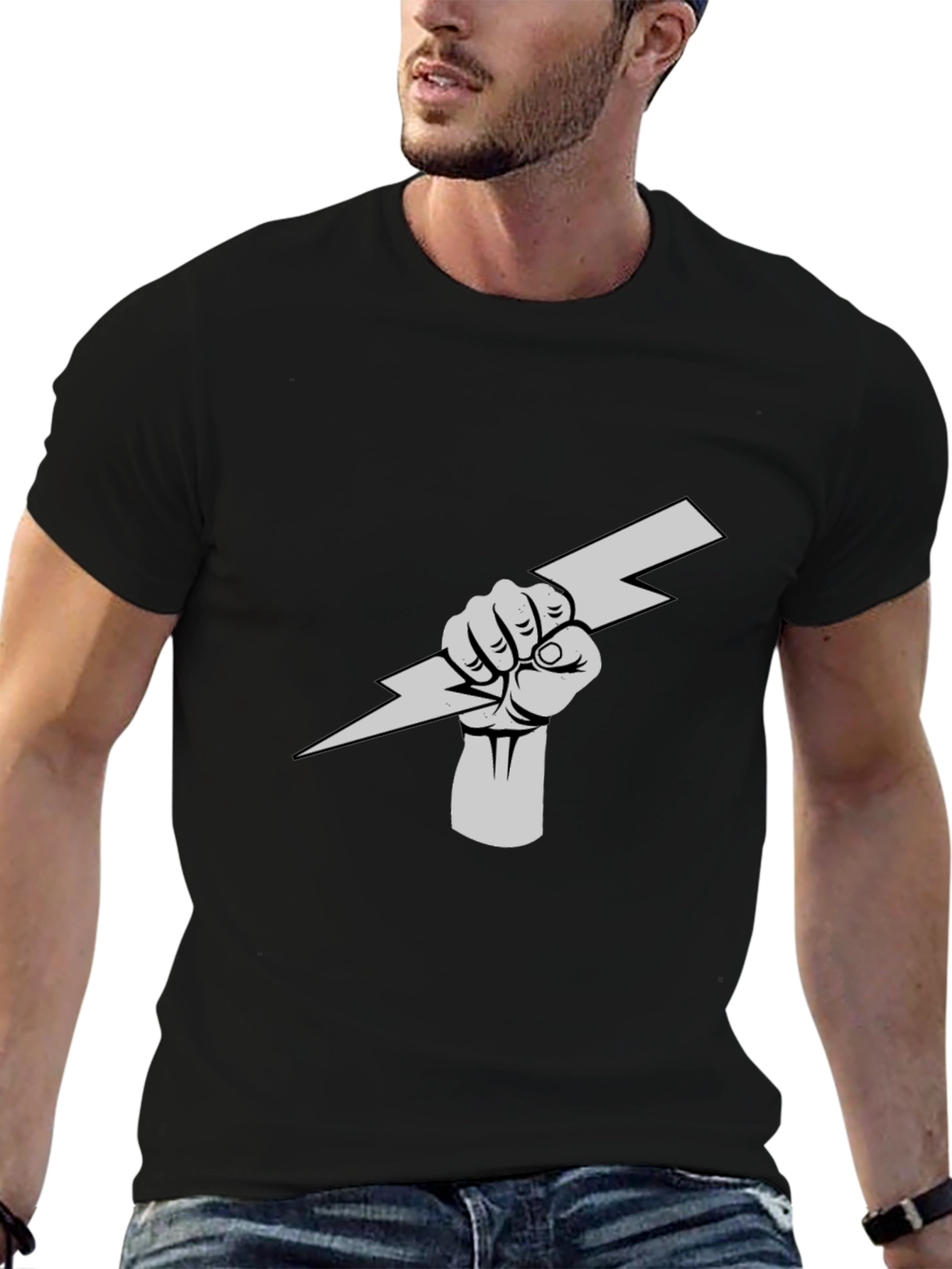 Electric Fist Black T-Shirt