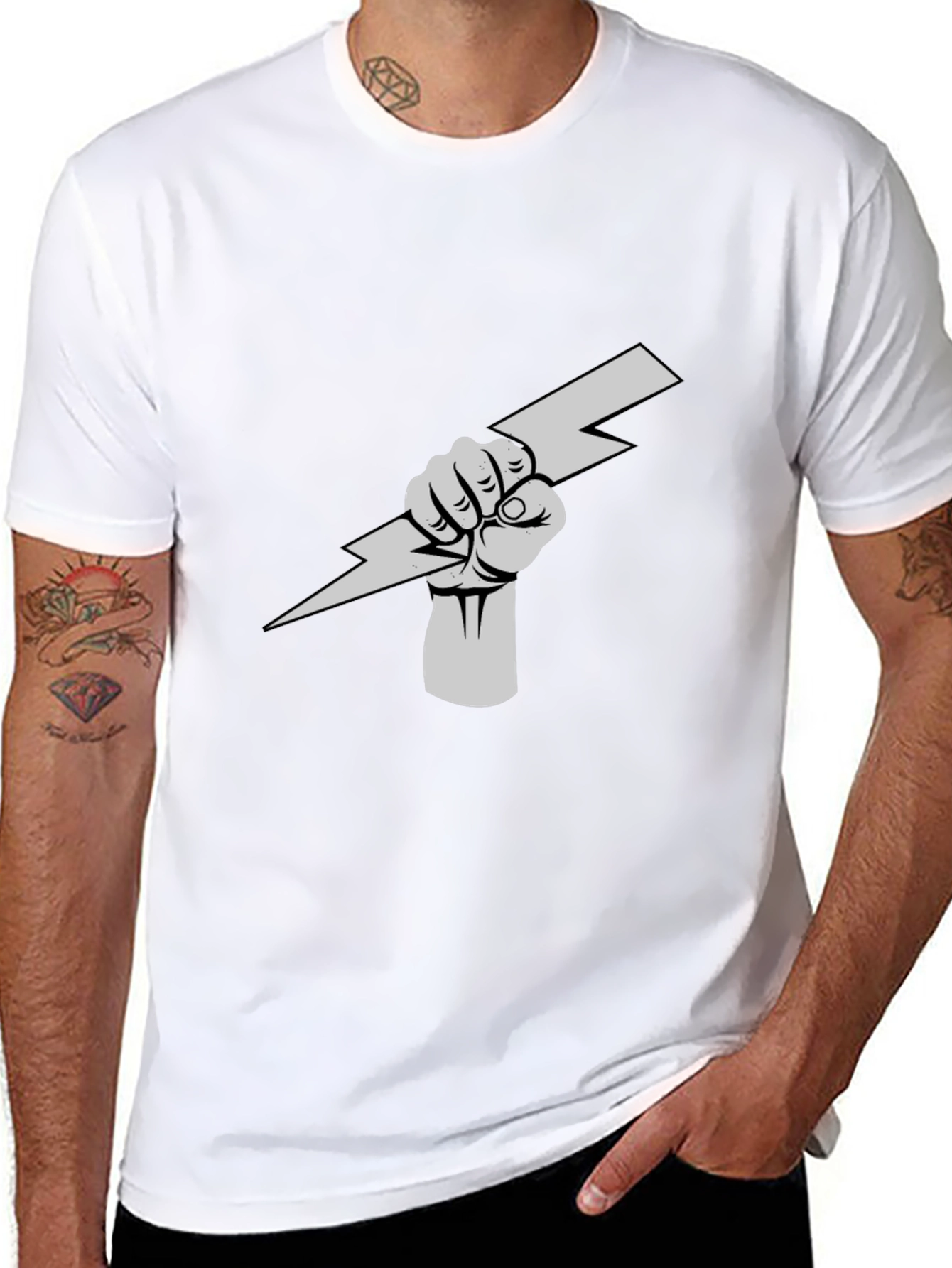 Electric Fist Black T-Shirt