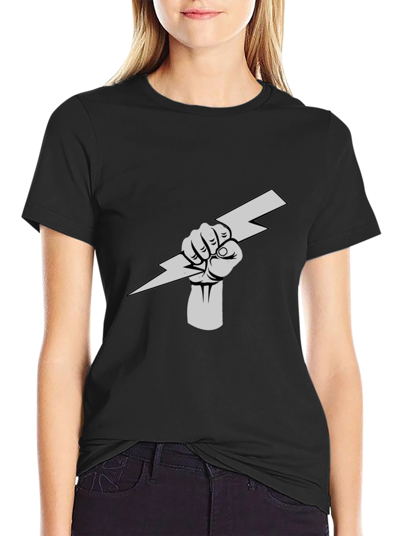 Electric Fist Black T-Shirt