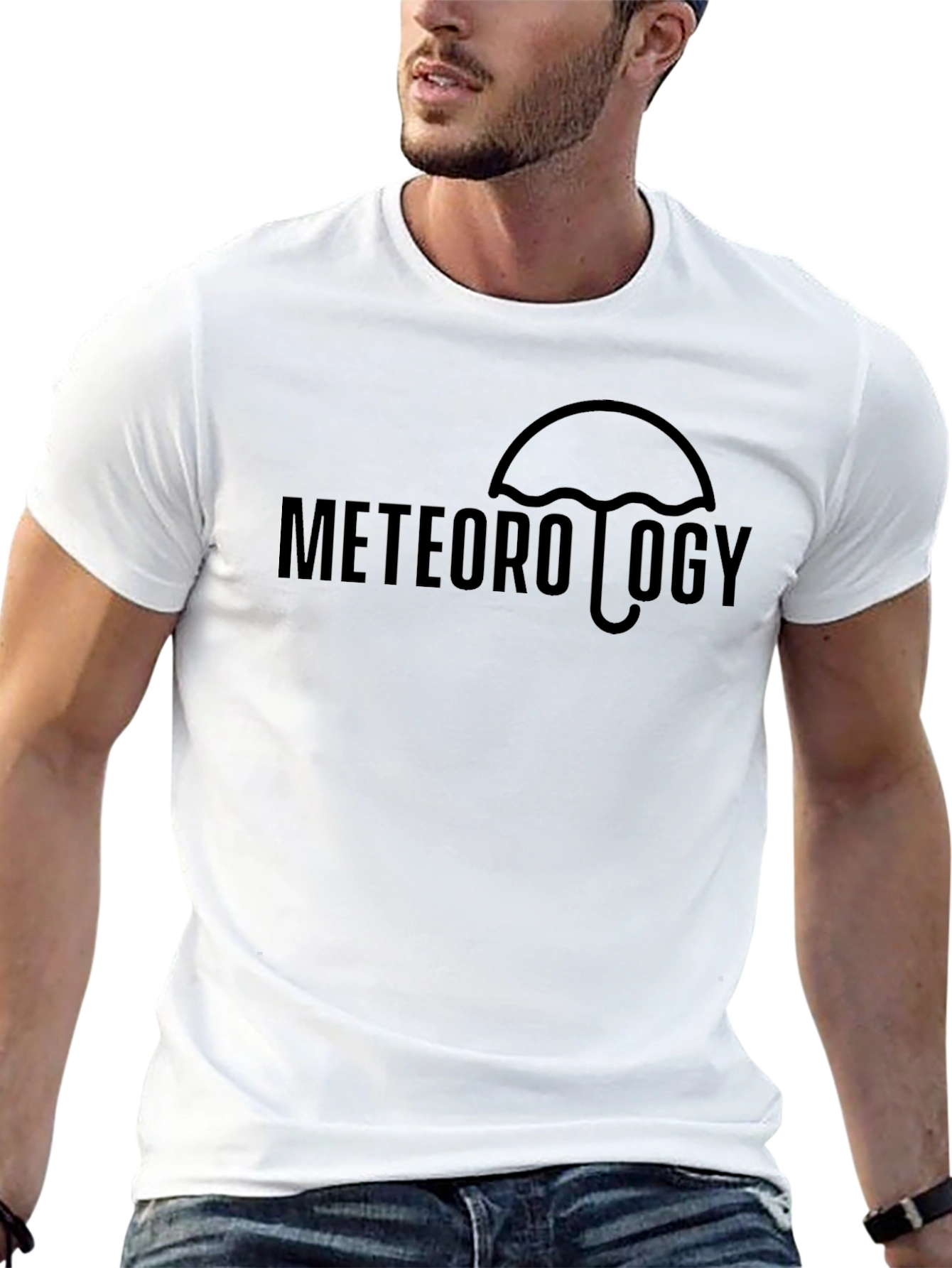 Meteorology Umbrella Graphic T-Shirt - Weather Science Tee