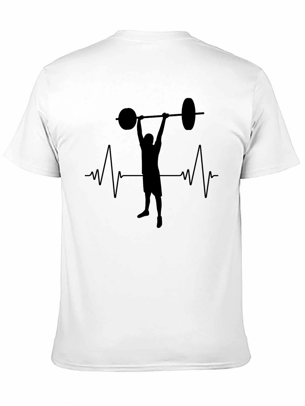 Weightlifting Heartbeat T-Shirt - Fitness Gym Tee