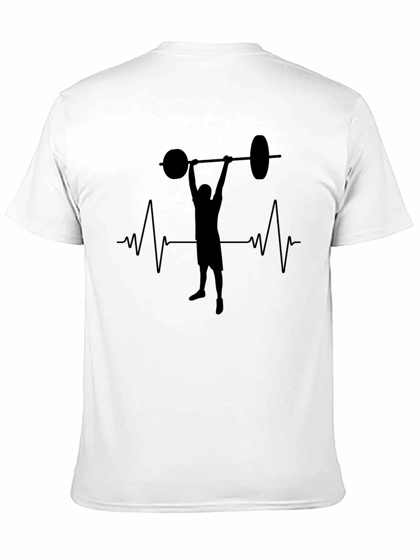 Weightlifting Heartbeat T-Shirt - Fitness Gym Tee