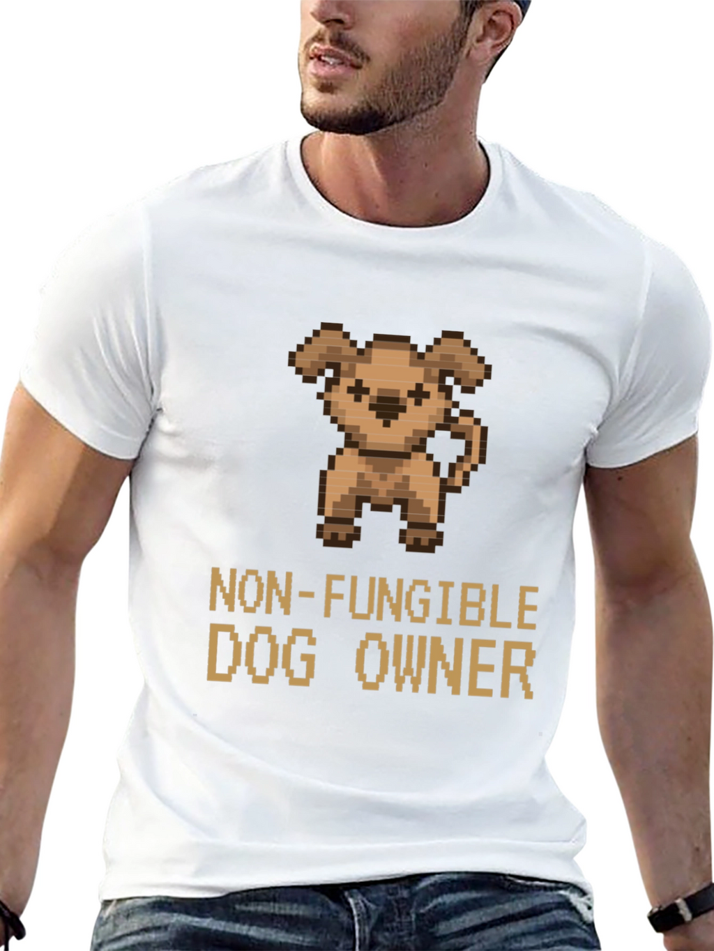Non-Fungible Dog Owner Graphic T-Shirt