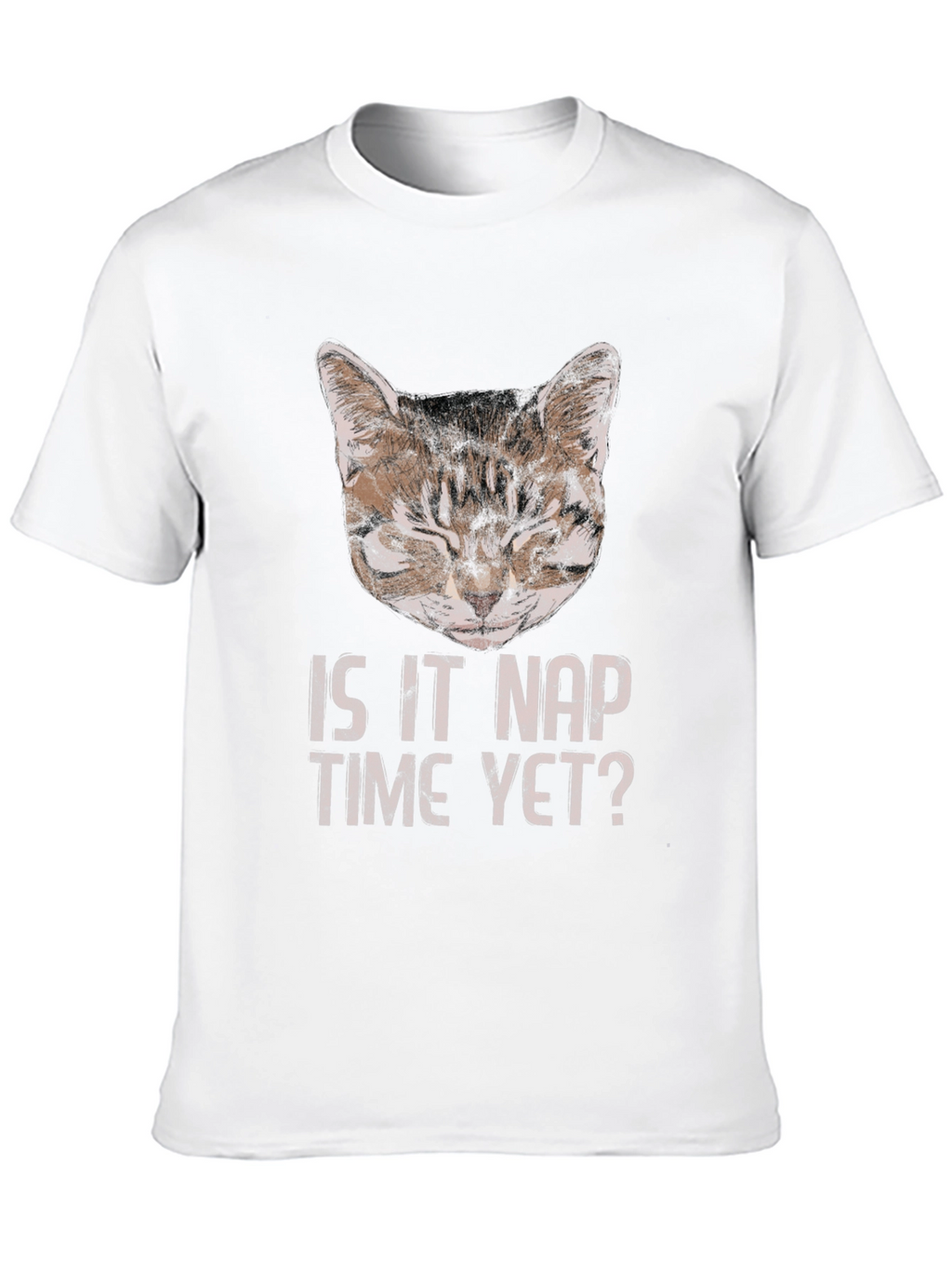 Is It Nap Time Yet? Cat Graphic T-Shirt