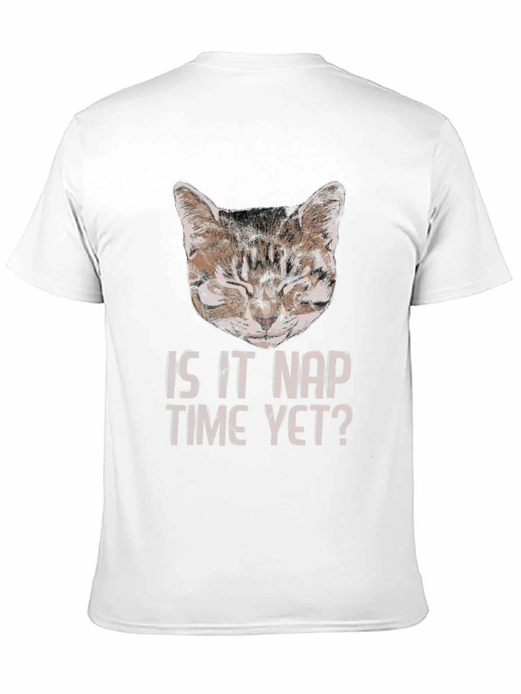 Is It Nap Time Yet? Cat Graphic T-Shirt