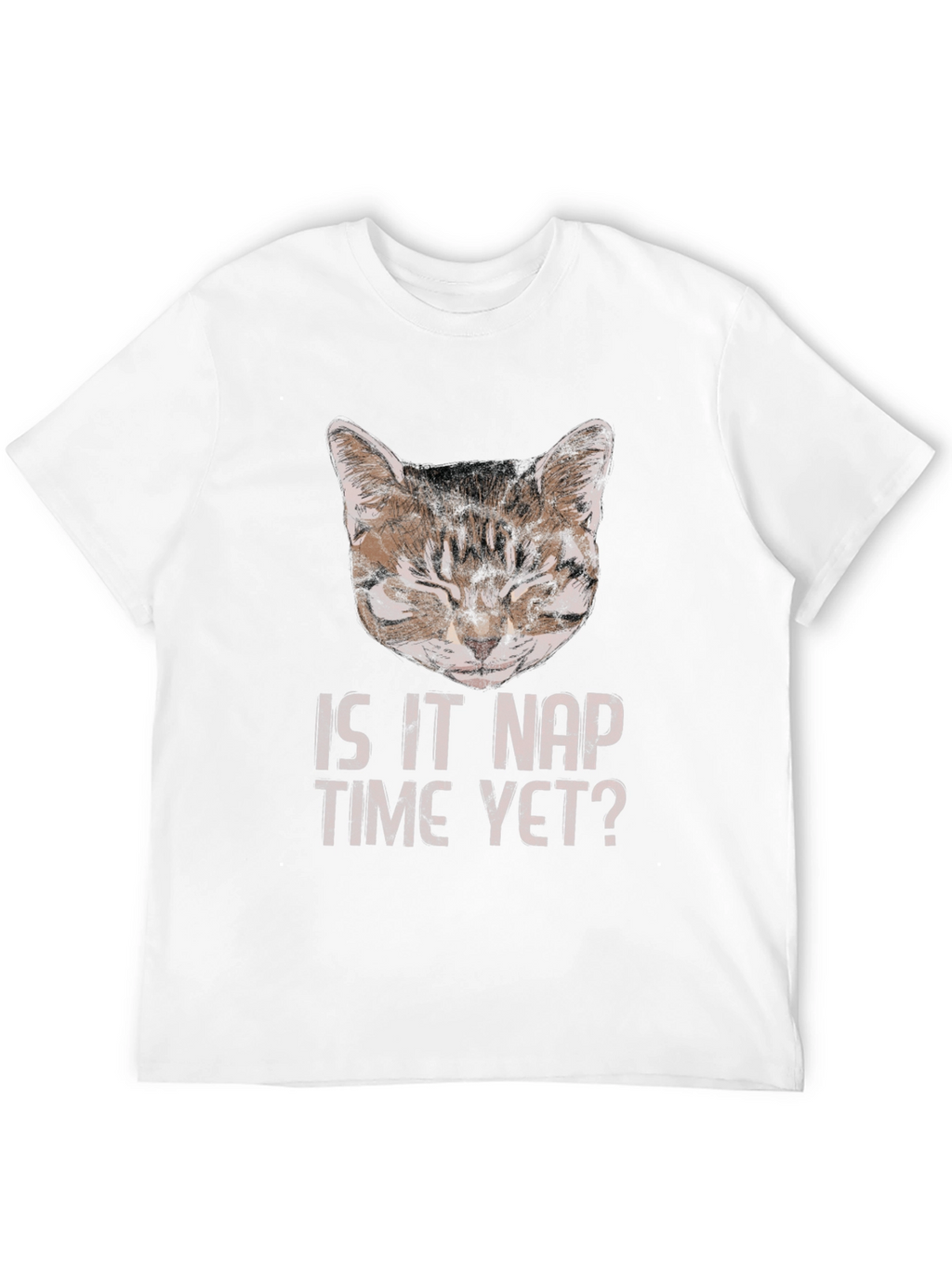Is It Nap Time Yet? Cat Graphic T-Shirt