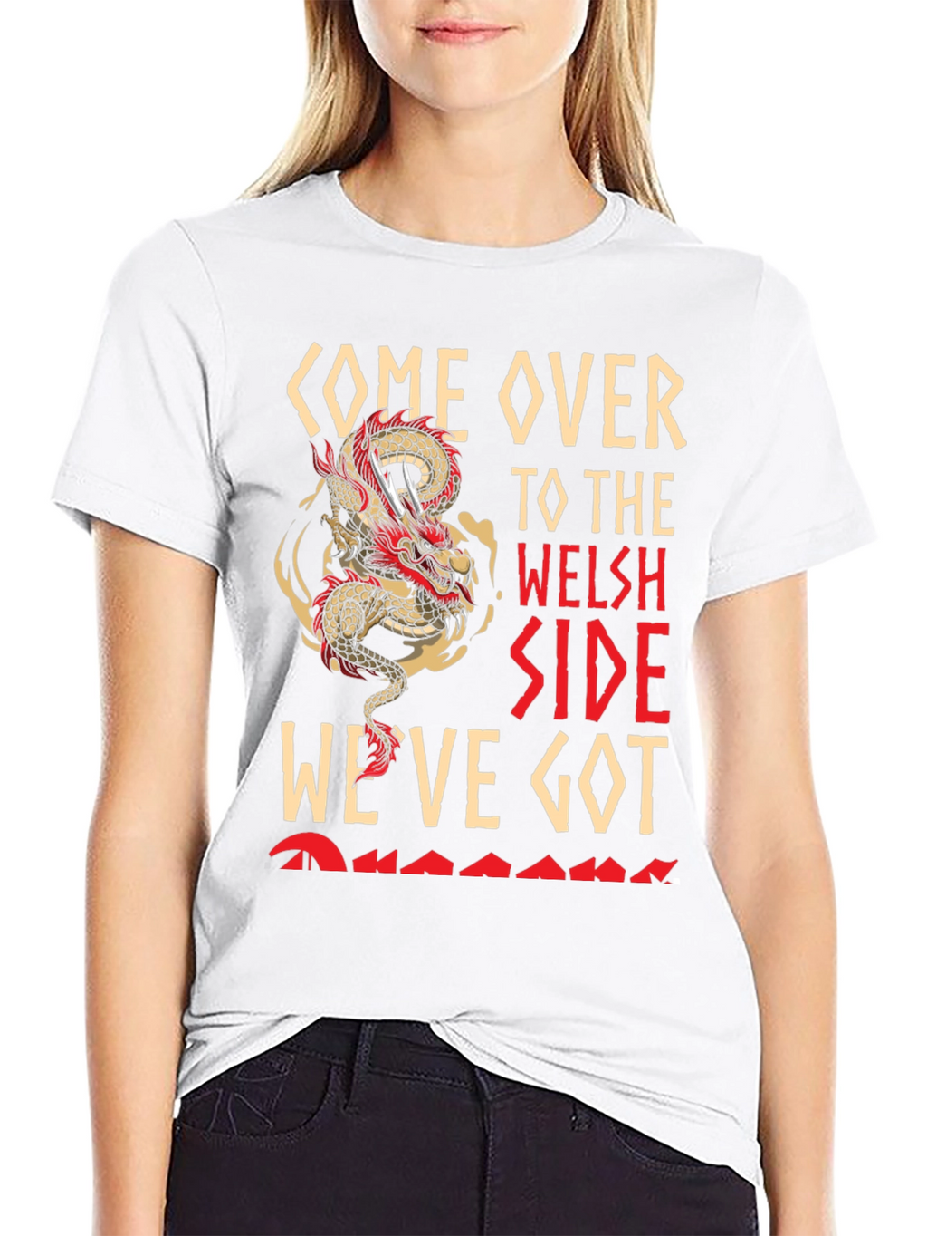 Come Over To The Welsh Side Dragon T-Shirt