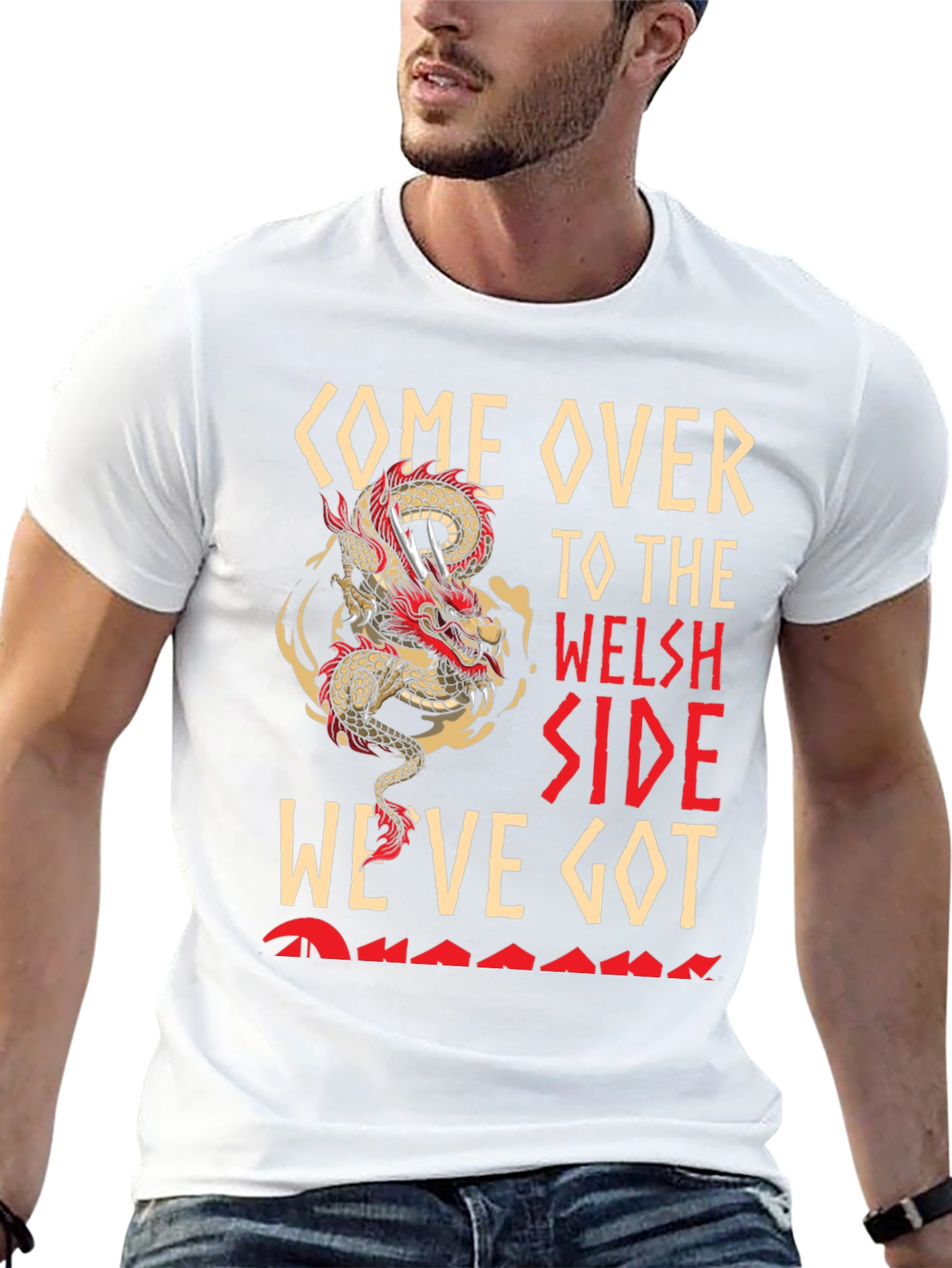 Come Over To The Welsh Side Dragon T-Shirt