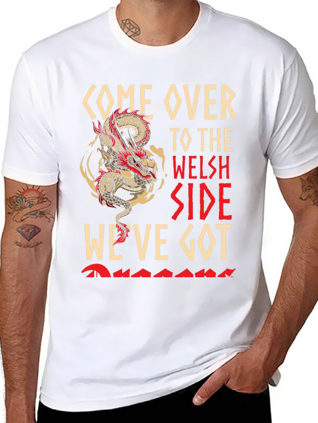 Come Over To The Welsh Side Dragon T-Shirt
