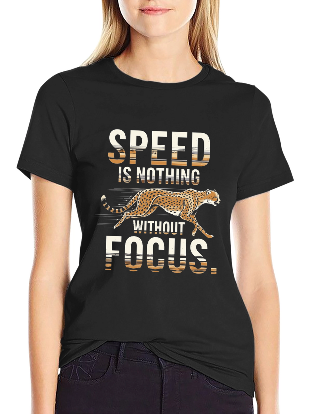 Speed & Focus Graphic Tee - Mens Black T-Shirt