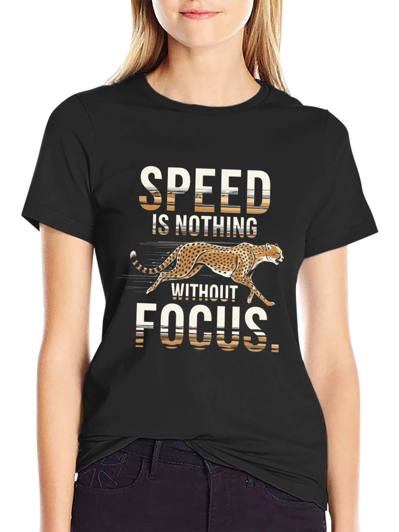 Speed & Focus Graphic Tee - Mens Black T-Shirt