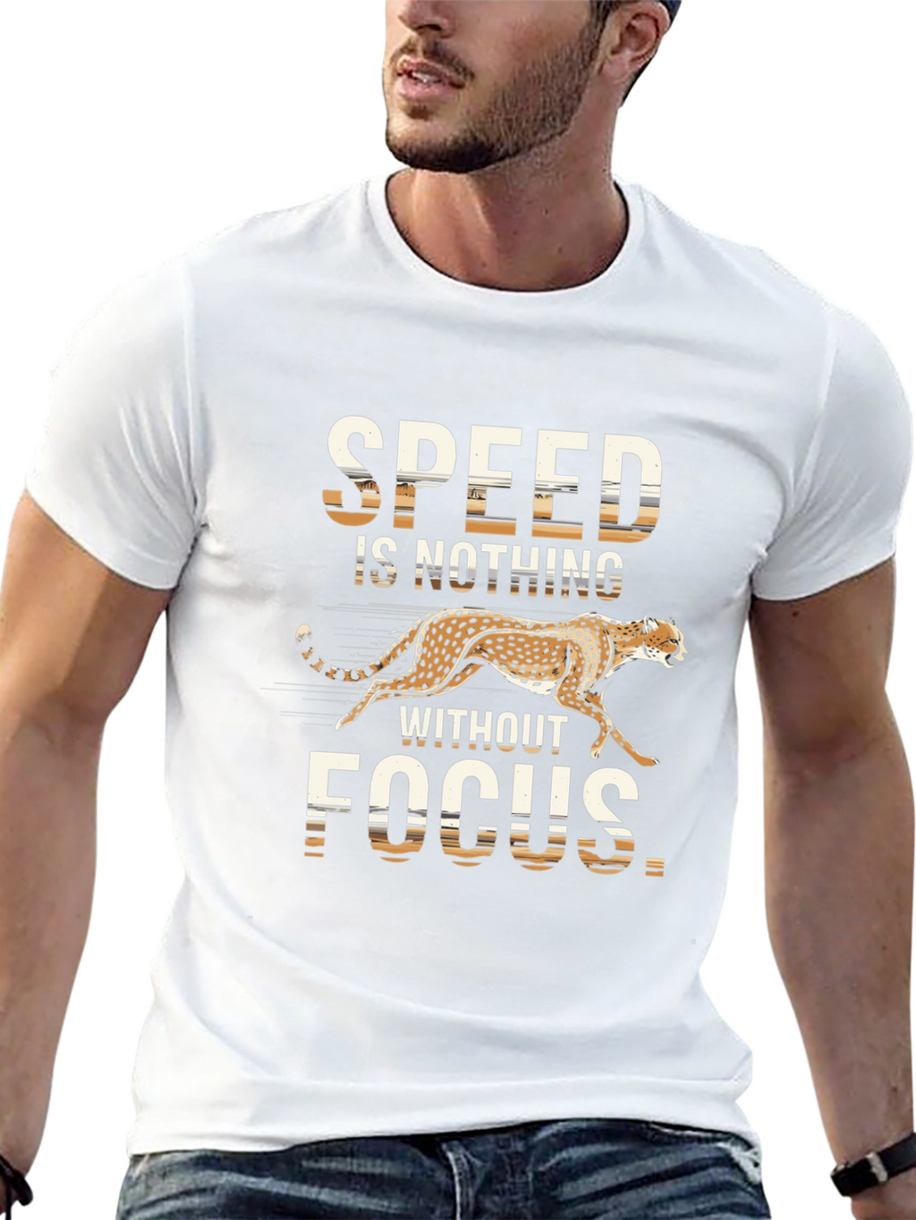 Speed & Focus Graphic Tee - Mens Black T-Shirt
