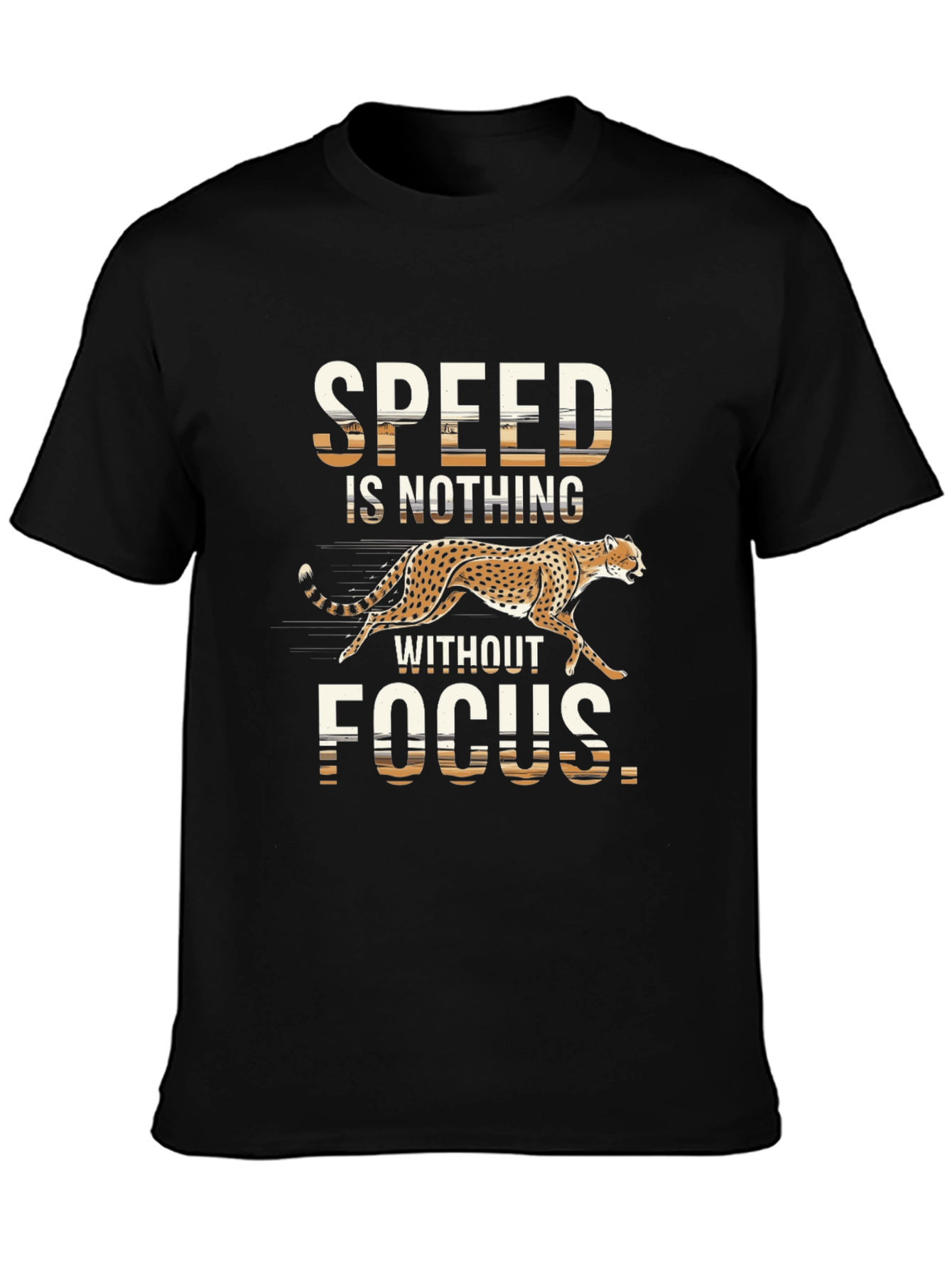 Speed & Focus Graphic Tee - Mens Black T-Shirt