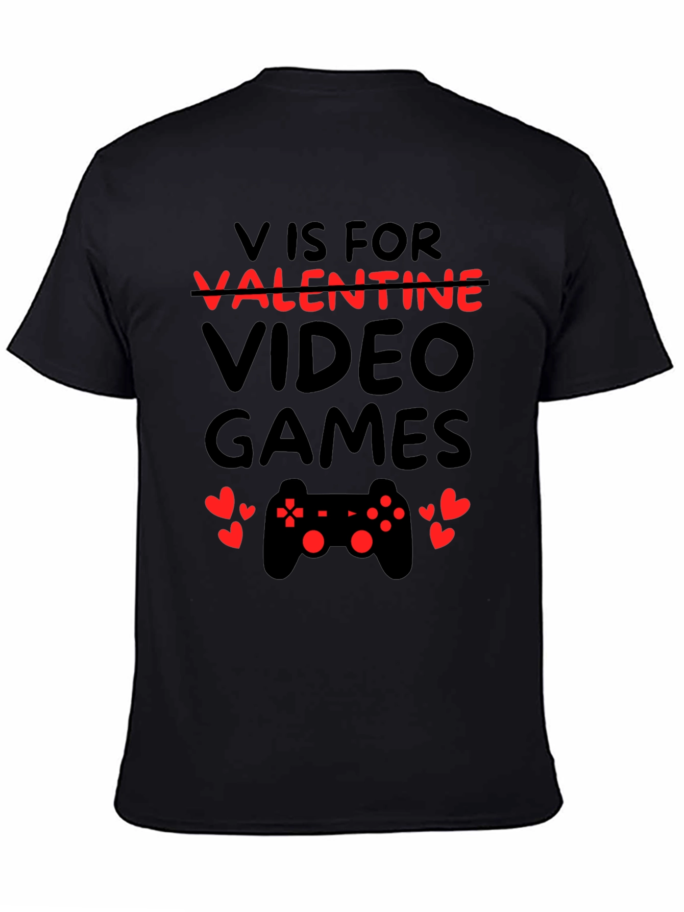 V is for Video Games Valentine T-Shirt