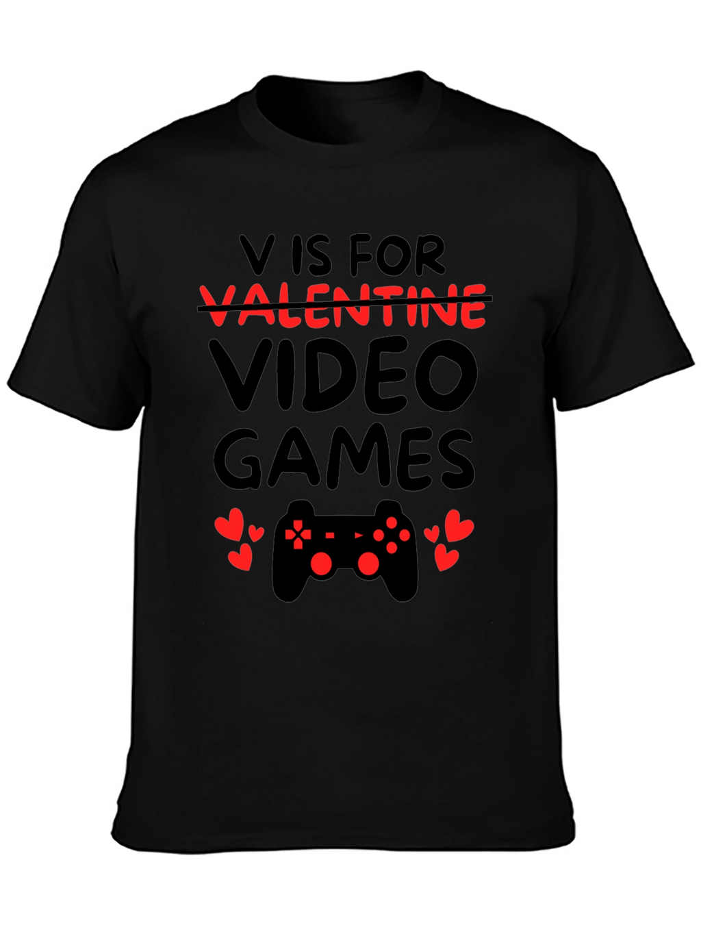 V is for Video Games Valentine T-Shirt