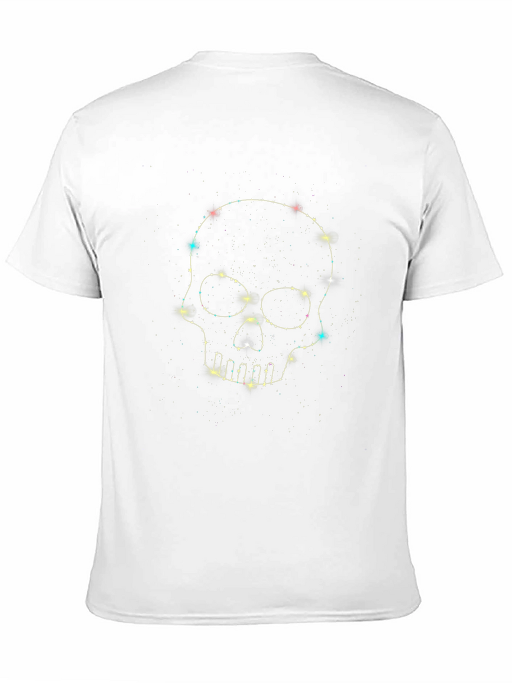 Starry Skull Graphic Tee - Mens Black T-Shirt