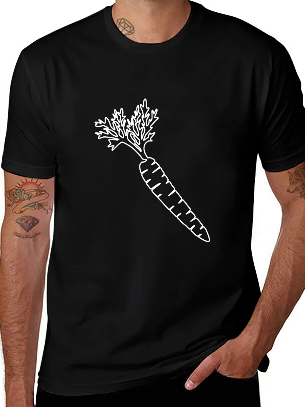 Carrot Graphic Tee - Stylish & Unique
