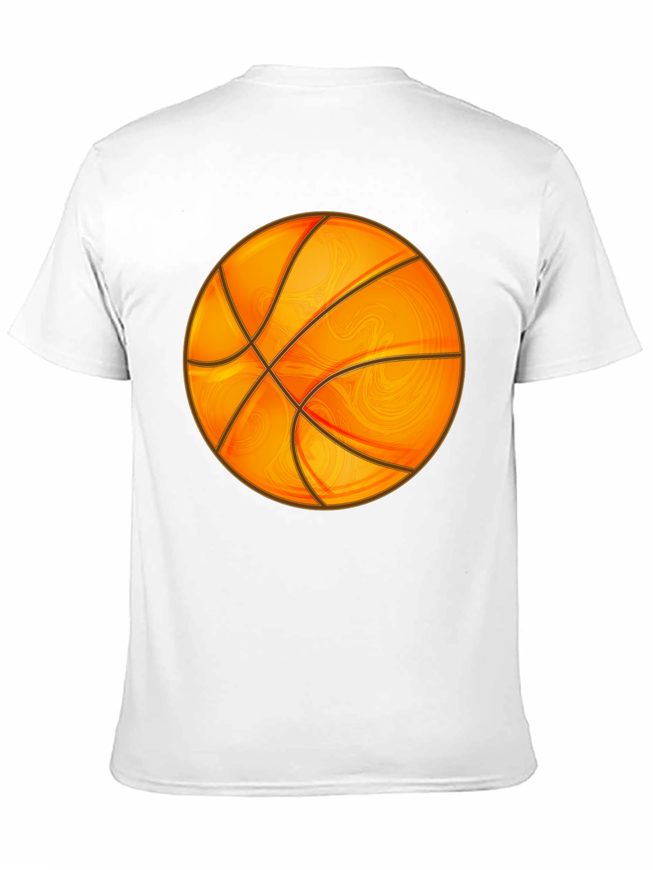 Basketball Graphic Tee - Black Cotton Blend