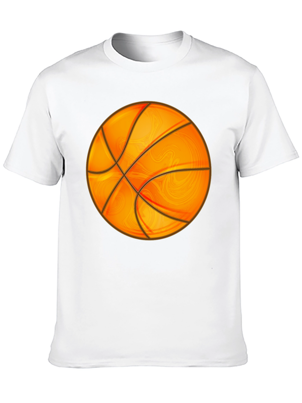 Basketball Graphic Tee - Black Cotton Blend