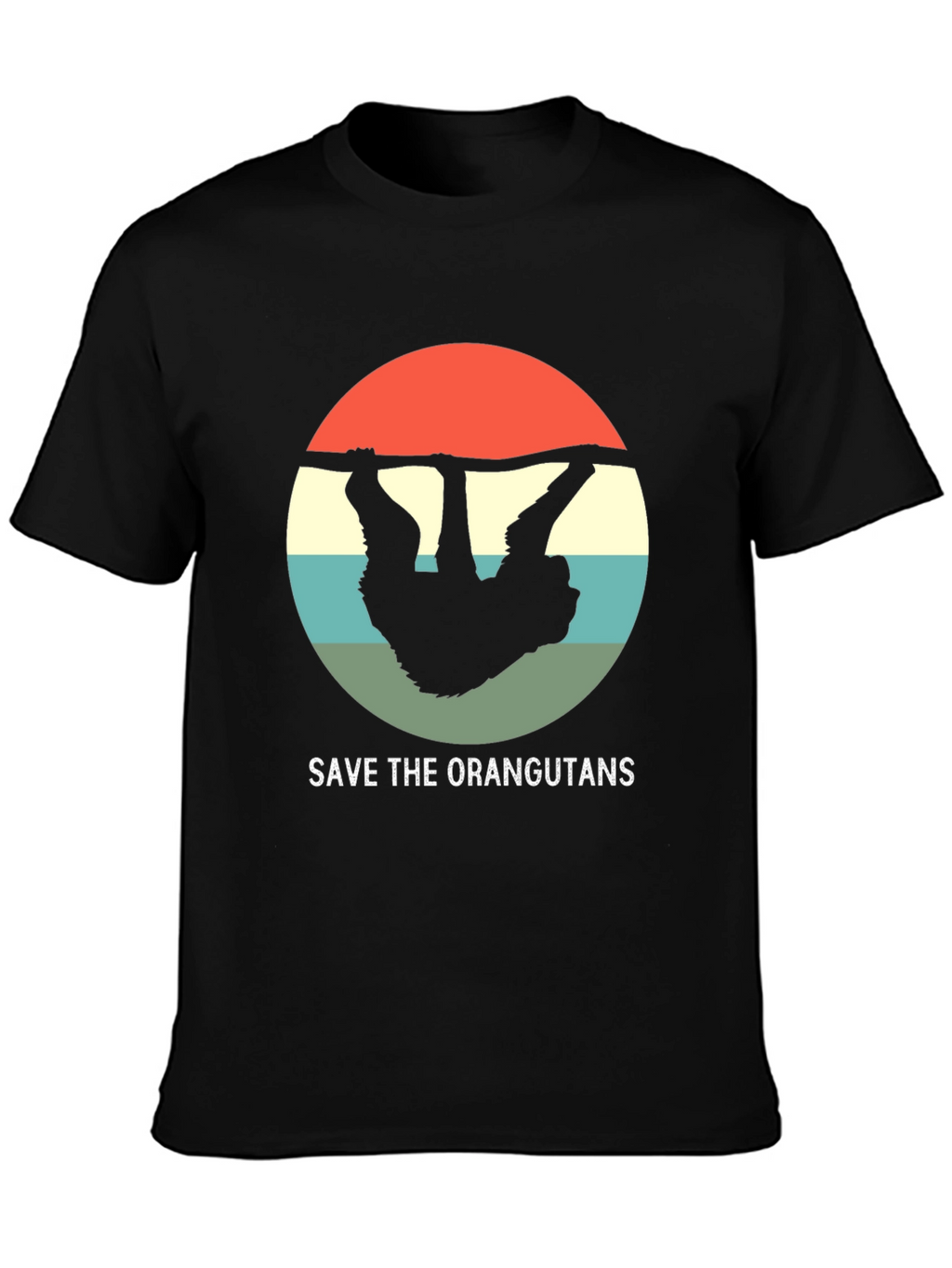 Save the Orangutans T-Shirt - Retro Design