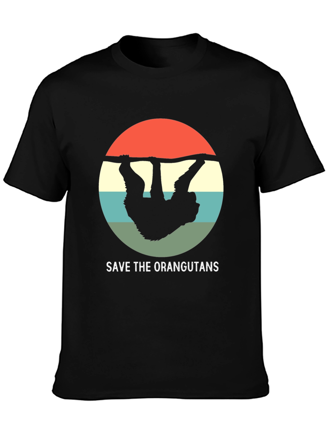 Save the Orangutans T-Shirt - Retro Design