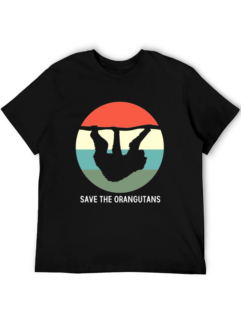 Save the Orangutans T-Shirt - Retro Design