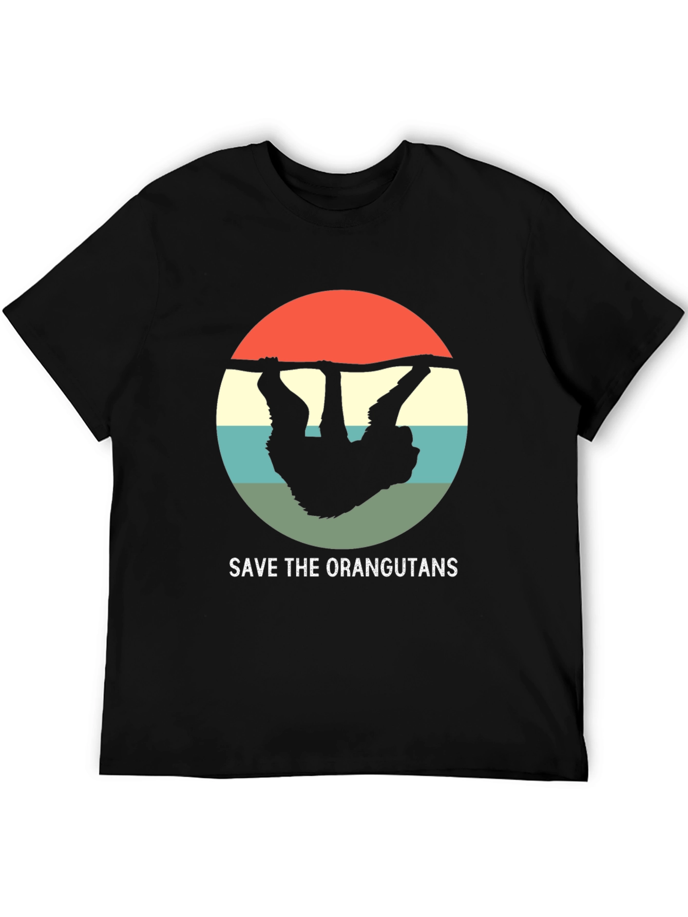 Save the Orangutans T-Shirt - Retro Design