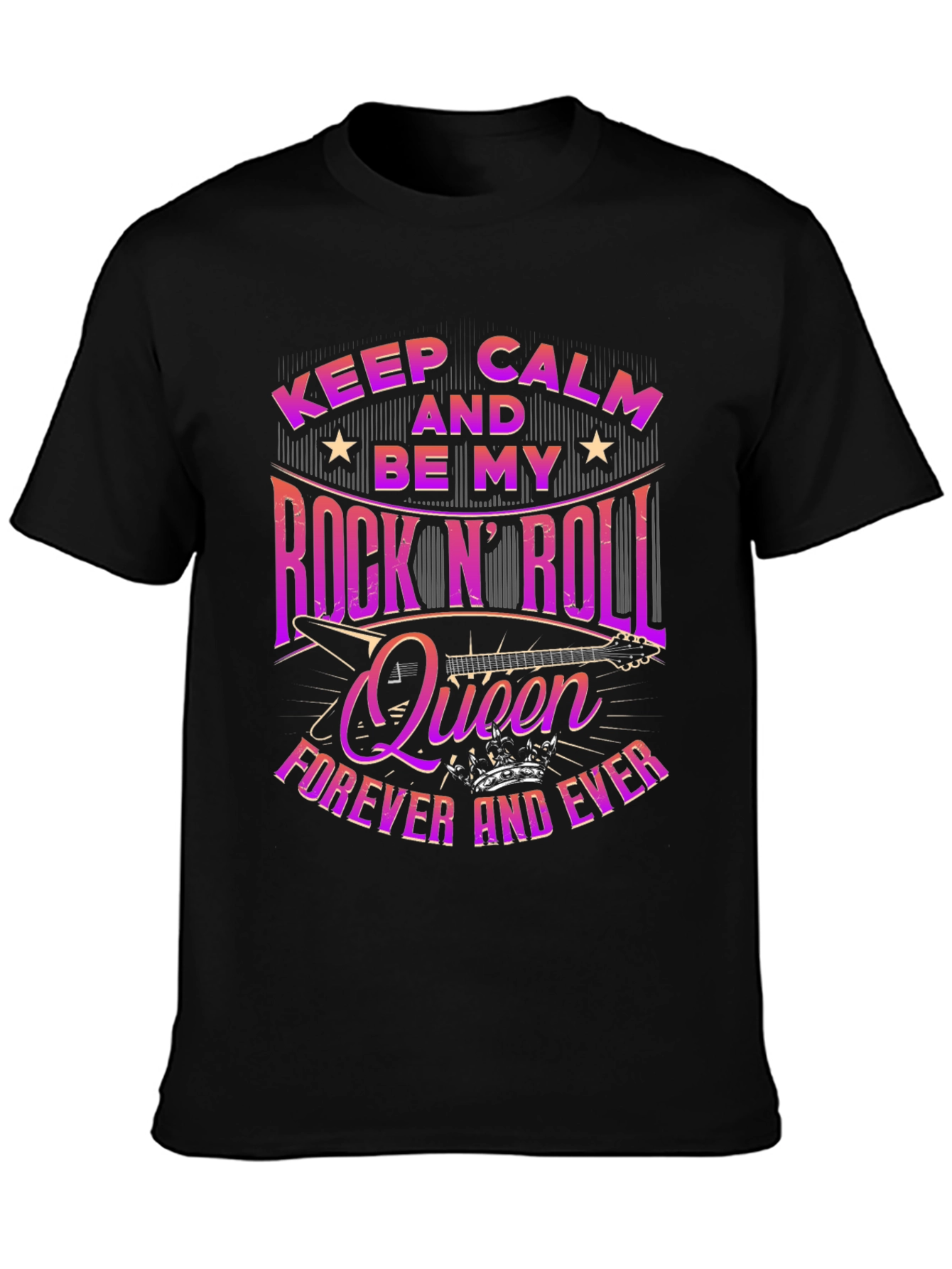 Rock n Roll Queen Graphic Tee - Music Lover T-Shirt