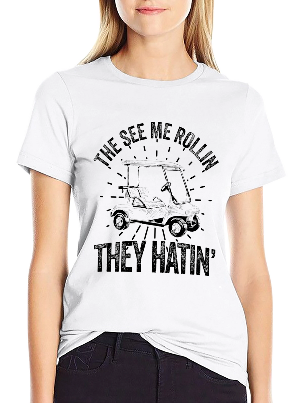 The See Me Rollin They Hatin Golf T-Shirt