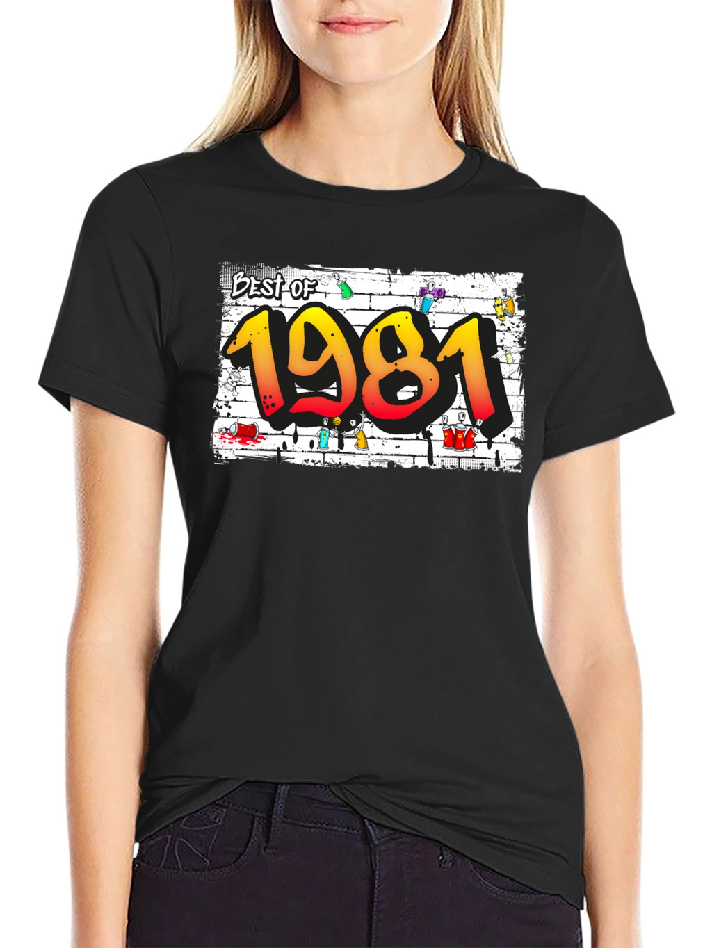 Best of 1981 Graffiti Style Graphic T-Shirt