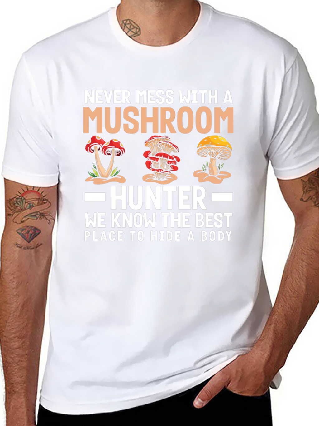 Mushroom Hunter T-Shirt - Funny Graphic Tee