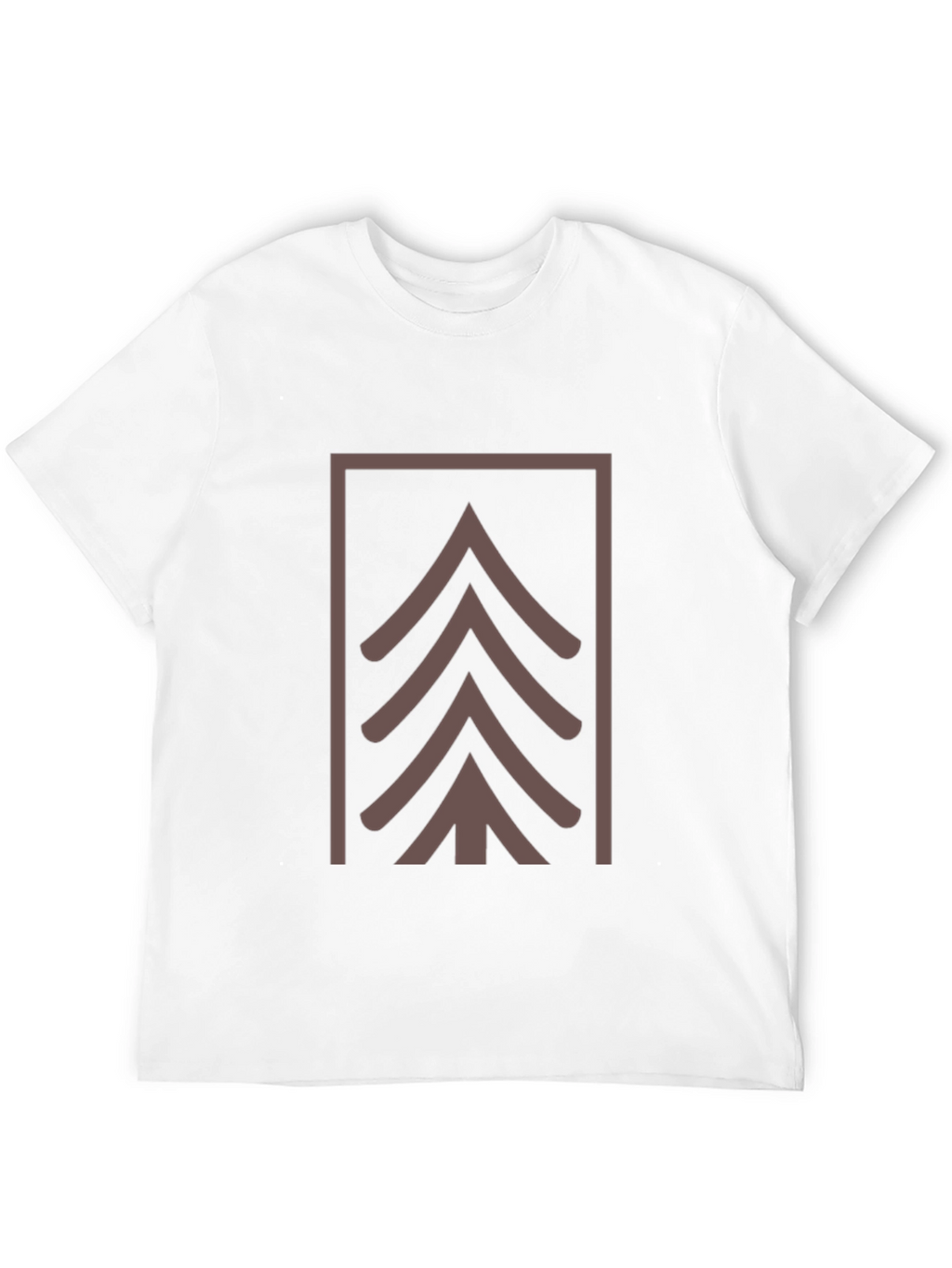 Geometric Tree Graphic Tee - Modern Style