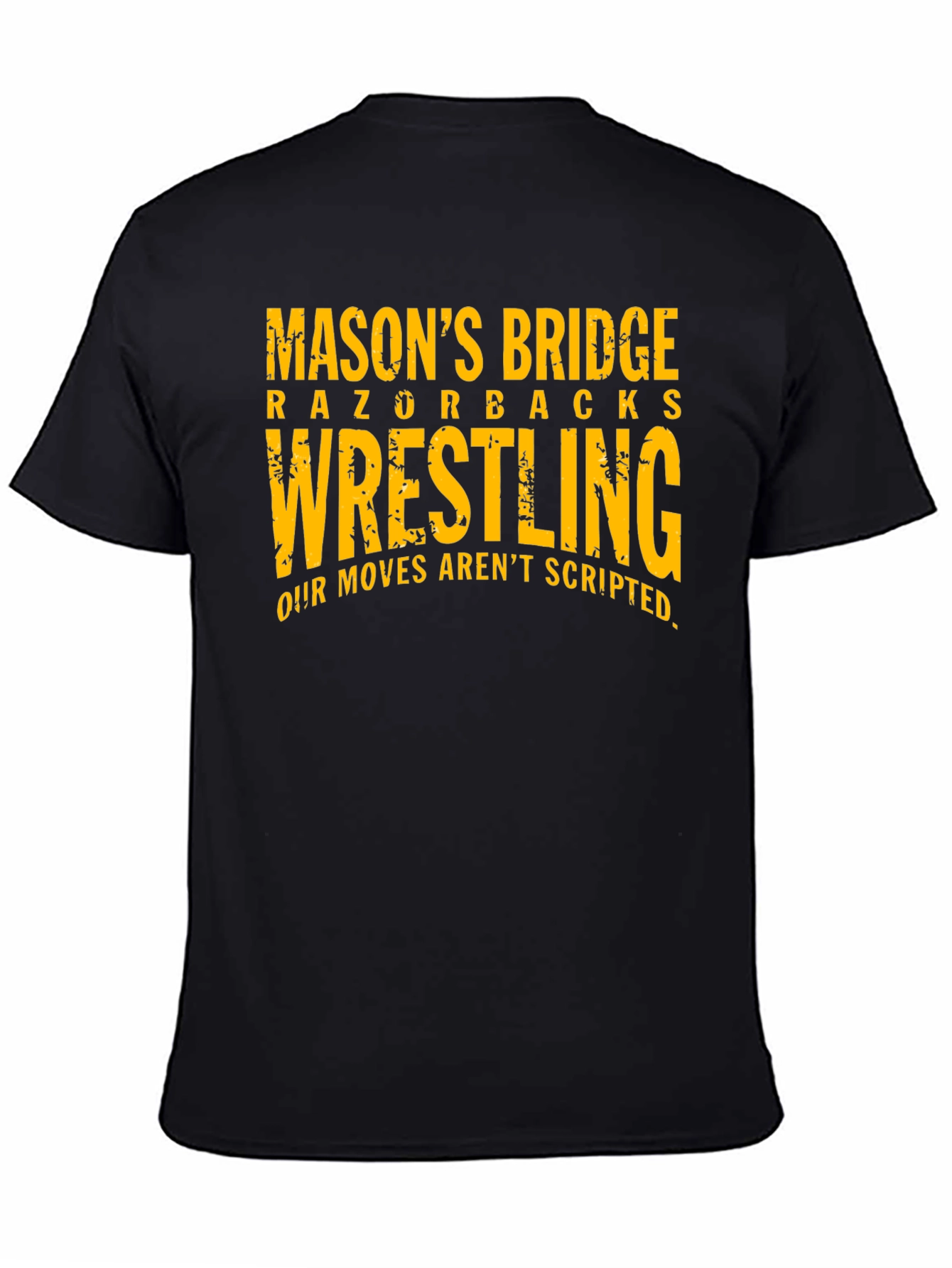 Masons Bridge Razorbacks Wrestling Black T-Shirt