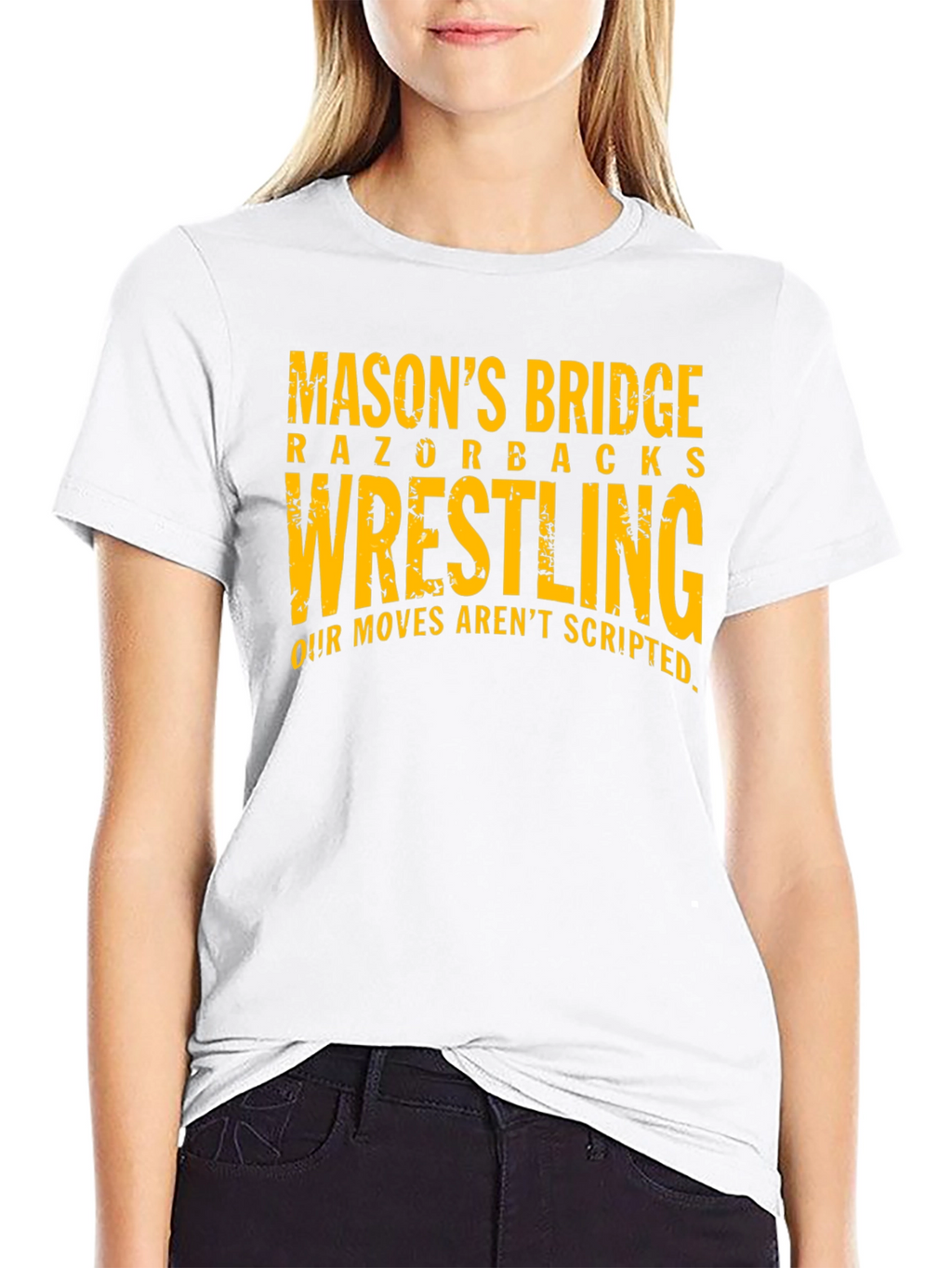 Masons Bridge Razorbacks Wrestling Black T-Shirt