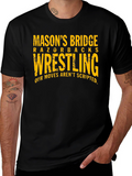 Masons Bridge Razorbacks Wrestling Black T-Shirt