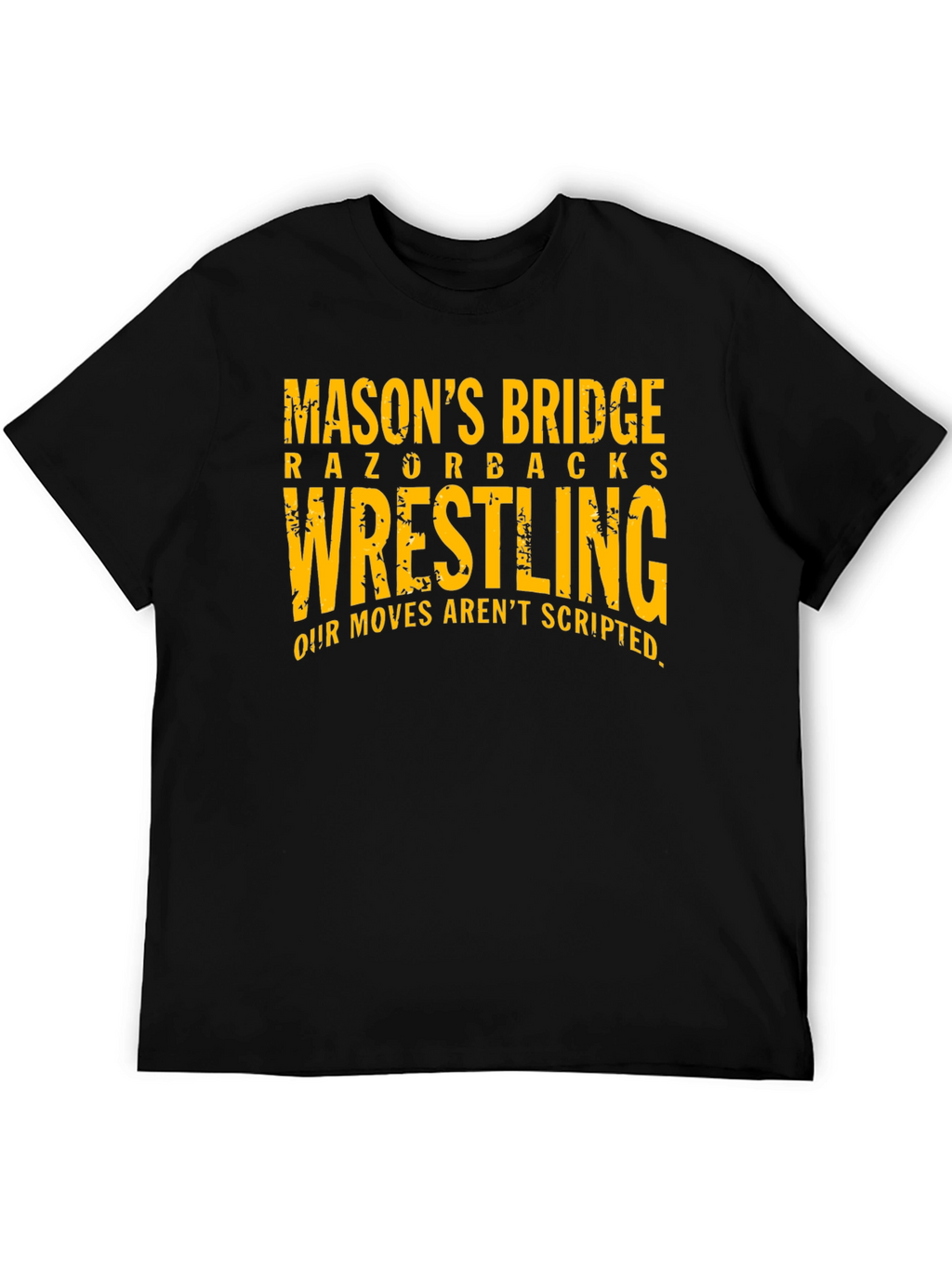 Masons Bridge Razorbacks Wrestling Black T-Shirt