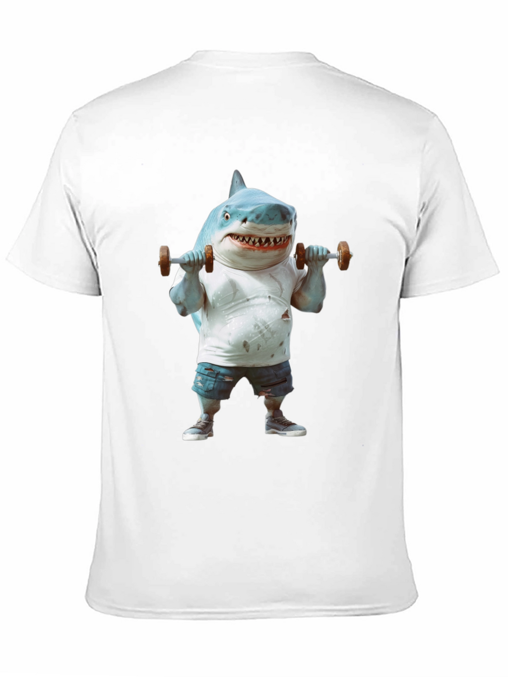 Shark Gym T-Shirt: Funny Weightlifting Graphic Tee