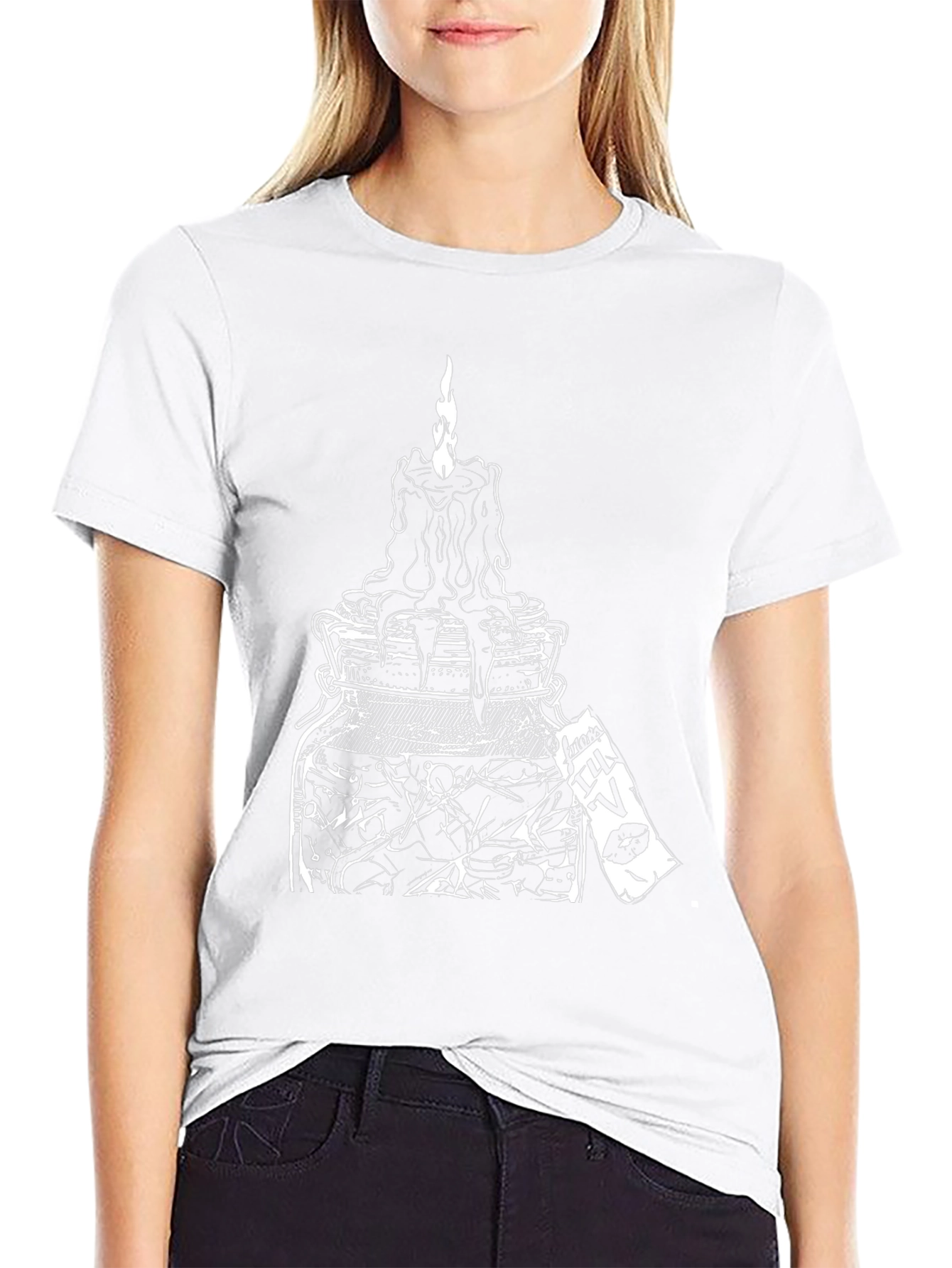 Occult Candle Jar Graphic Tee - Black