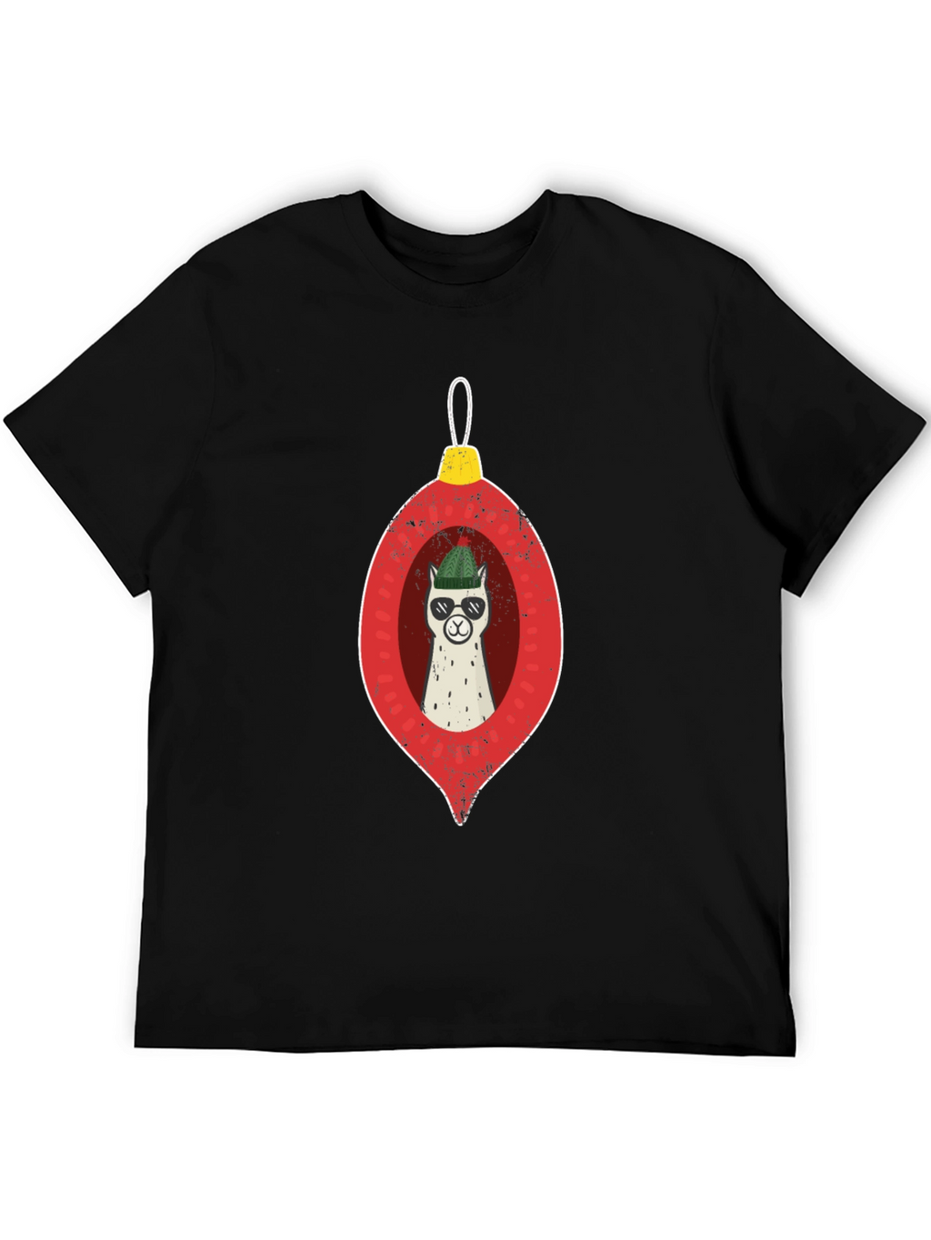 Llama Ornament Graphic Tee - Holiday Cheer!