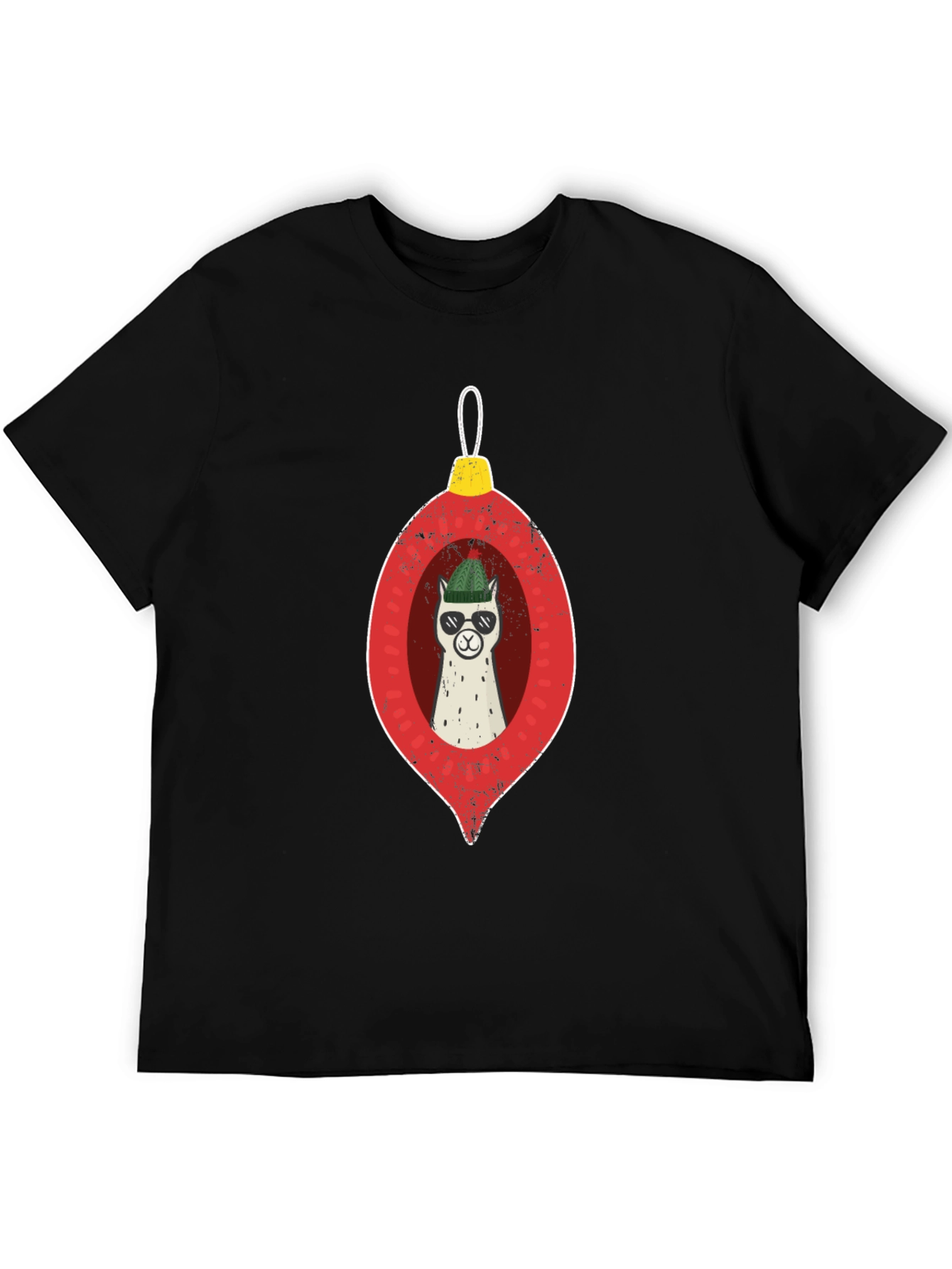 Llama Ornament Graphic Tee - Holiday Cheer!