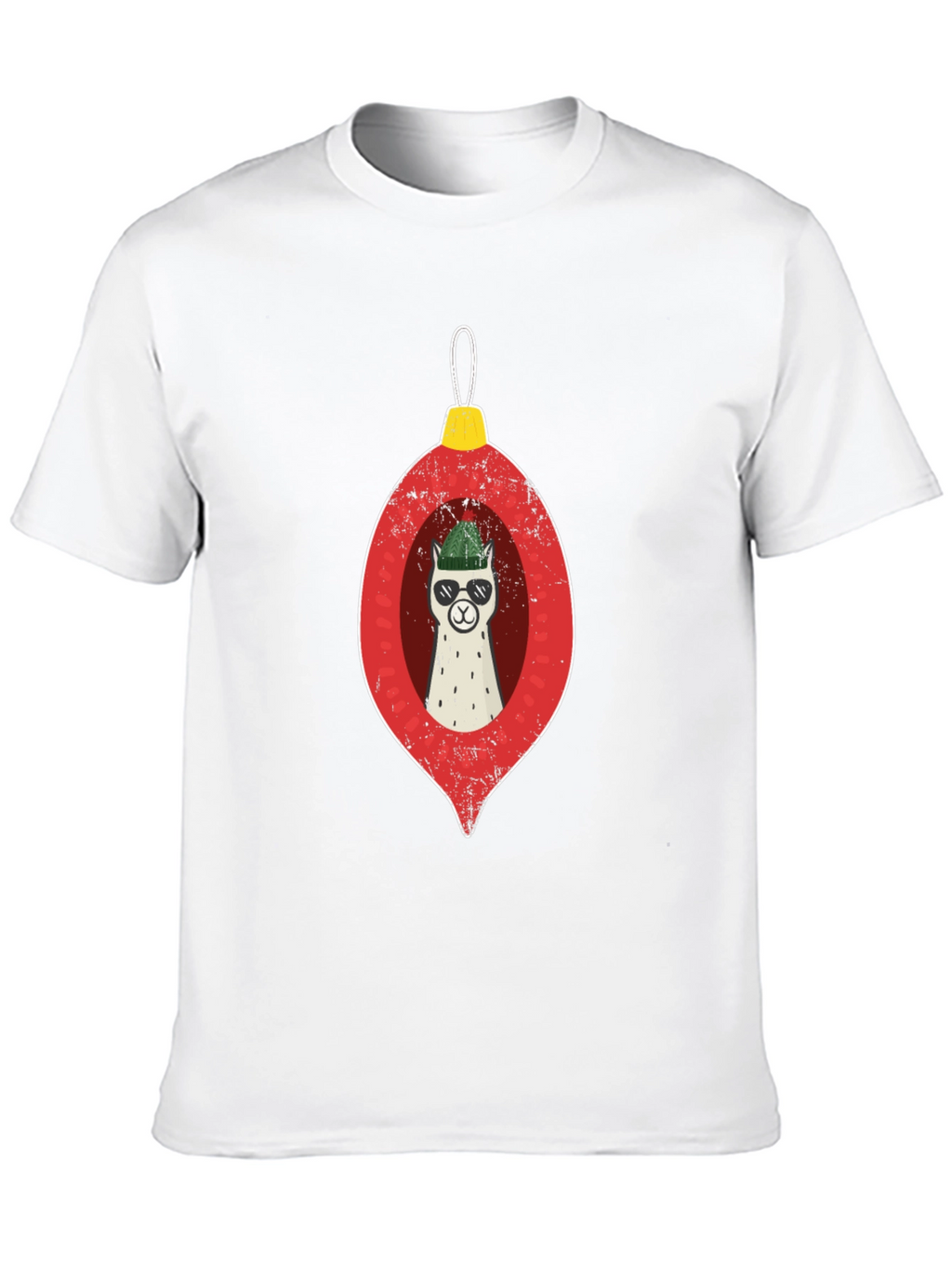 Llama Ornament Graphic Tee - Holiday Cheer!