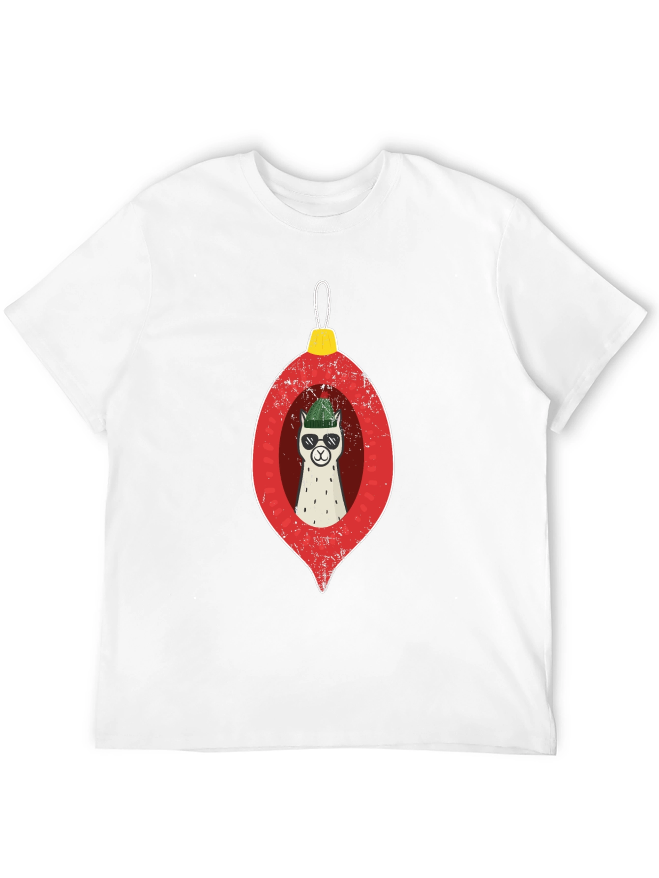 Llama Ornament Graphic Tee - Holiday Cheer!