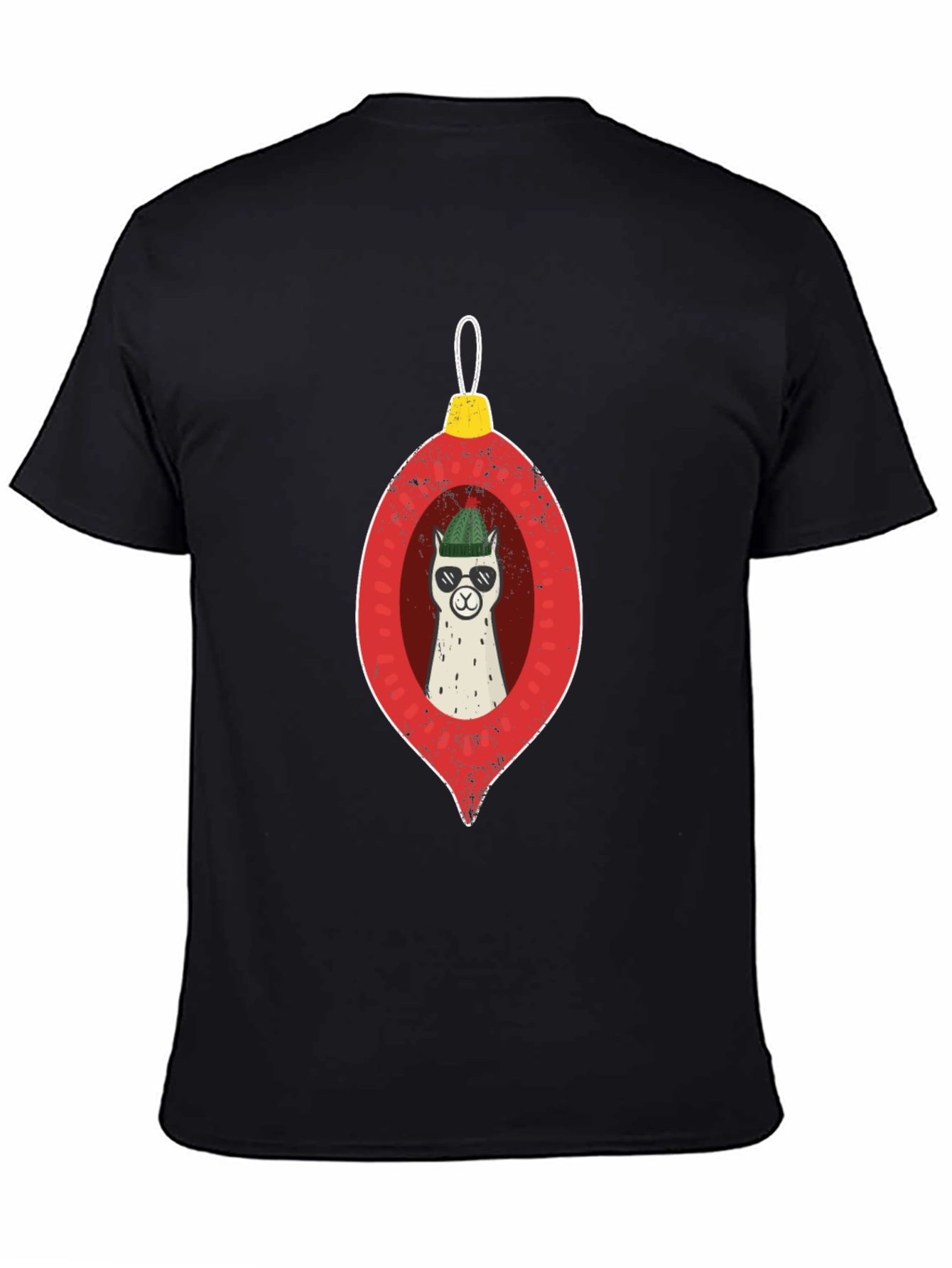 Llama Ornament Graphic Tee - Holiday Cheer!