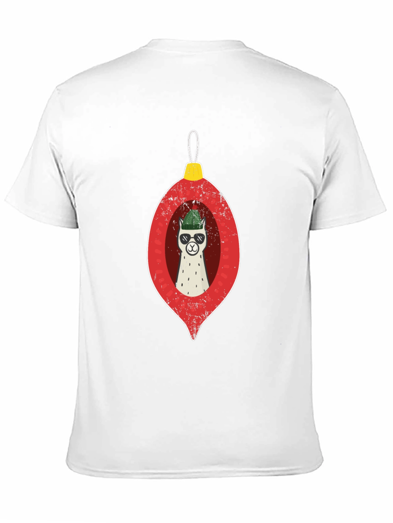 Llama Ornament Graphic Tee - Holiday Cheer!