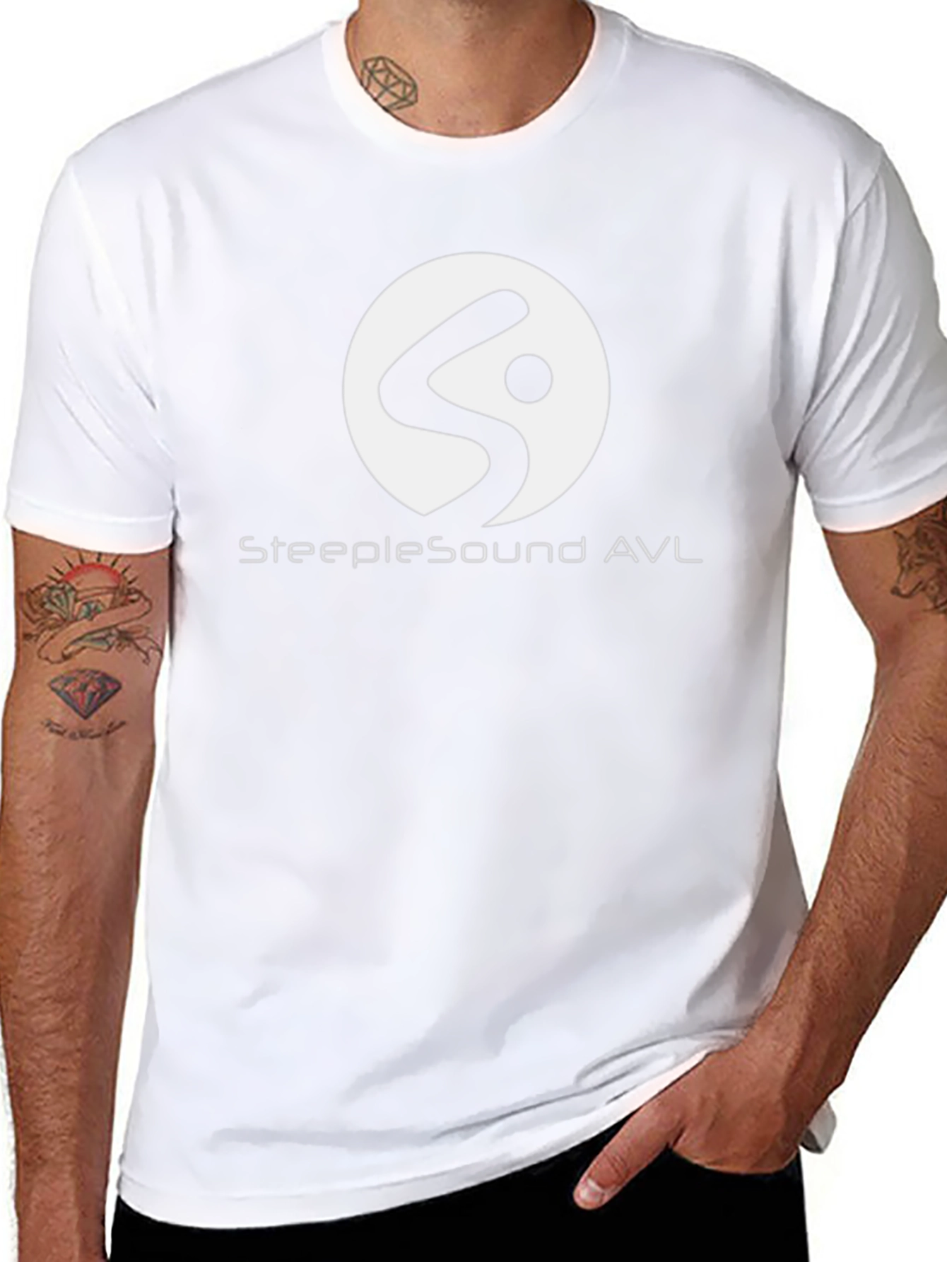 SteepleSound AVL Black T-Shirt with Logo
