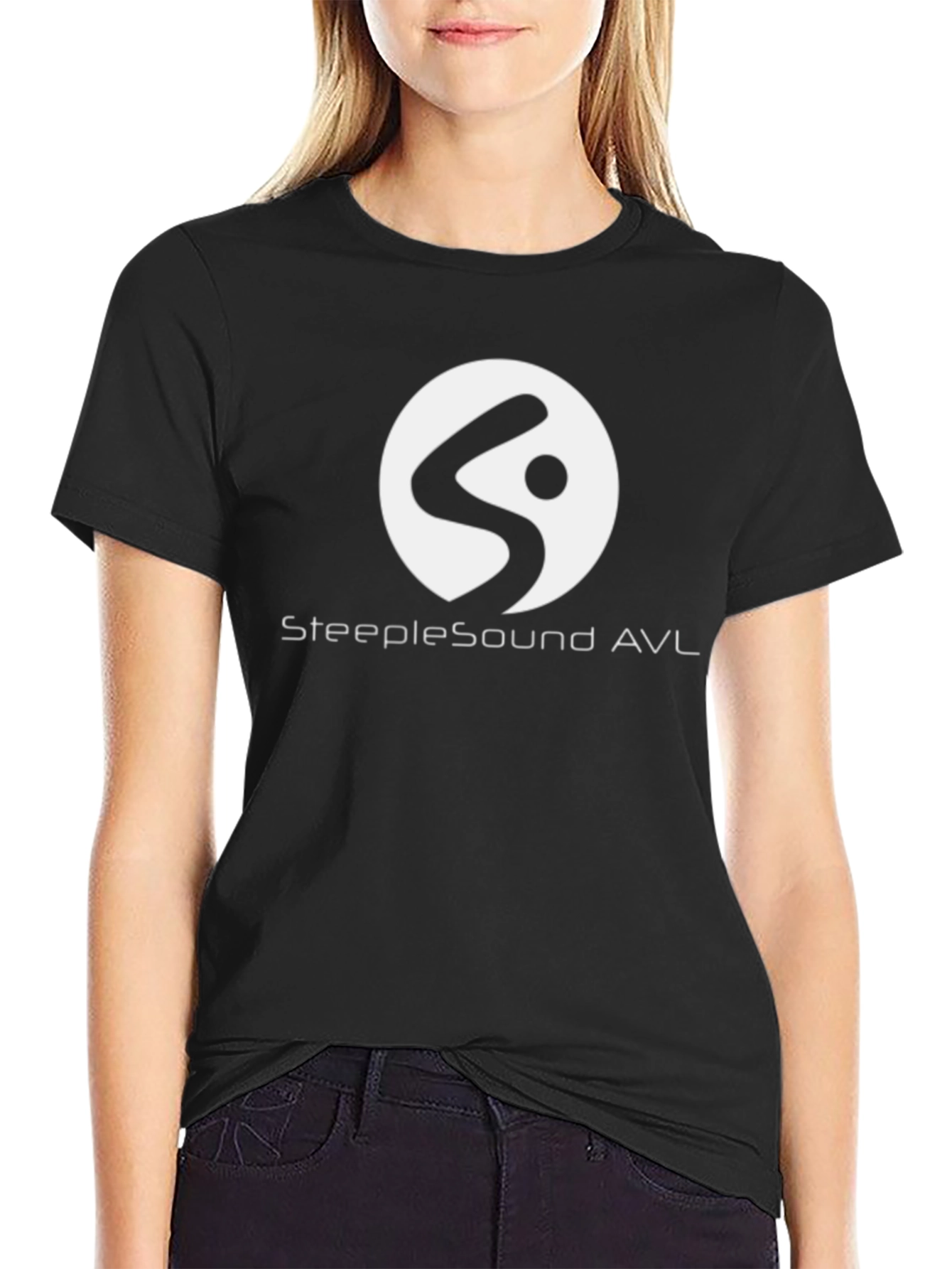 SteepleSound AVL Black T-Shirt with Logo