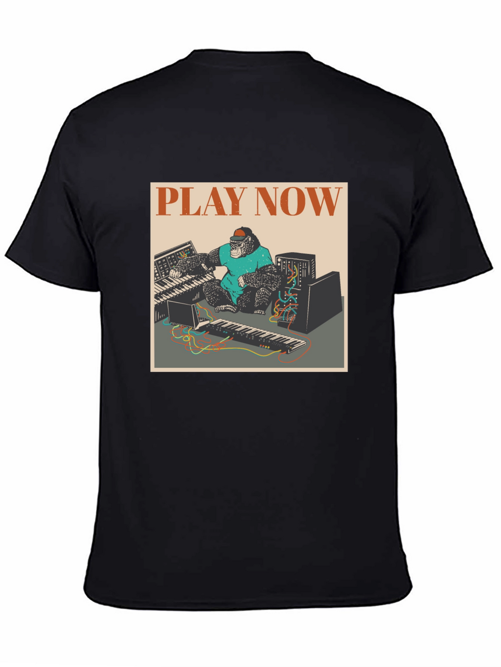 Play Now Gorilla Graphic Tee - Black